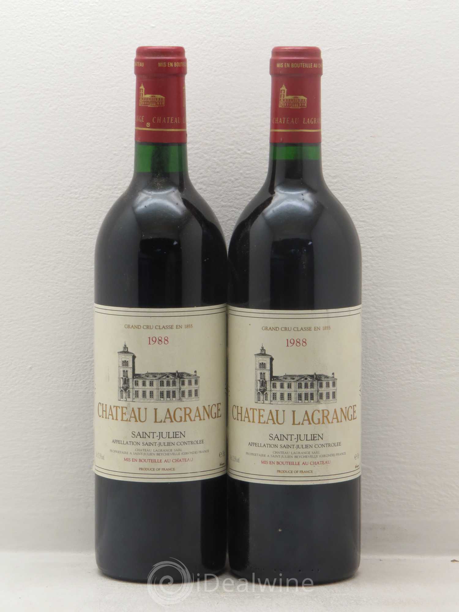 Château Lagrange 3ème Grand Cru Classé 1988 - Lot de 2 bouteilles - 0