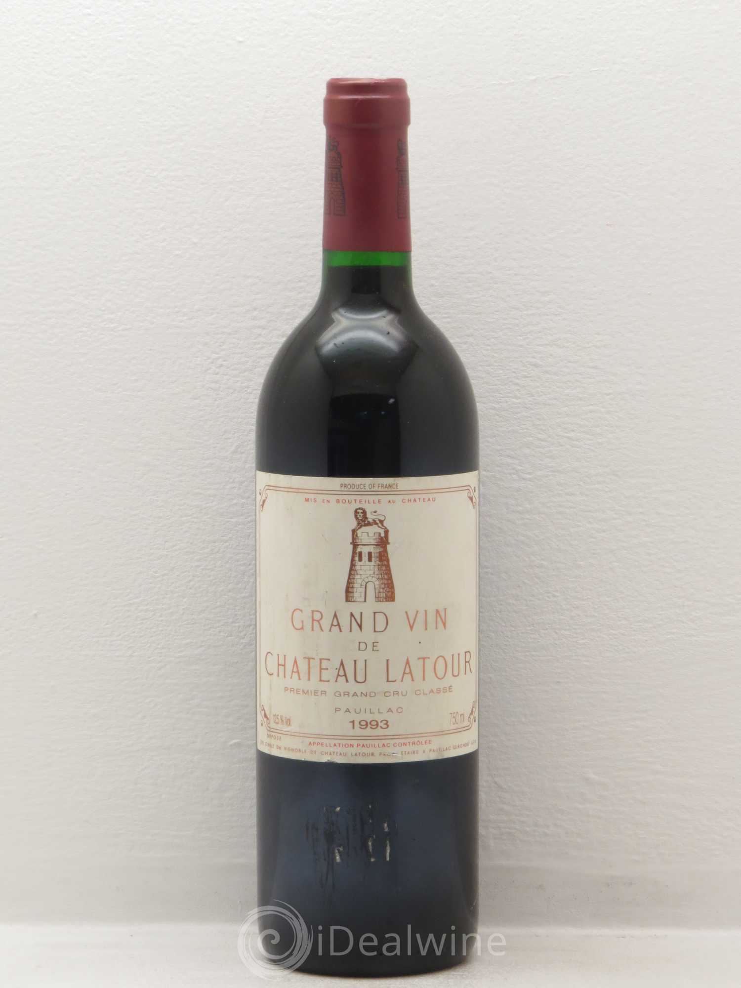 Château Latour 1er Grand Cru Classé 1993 - Lot de 1 bouteille - 0