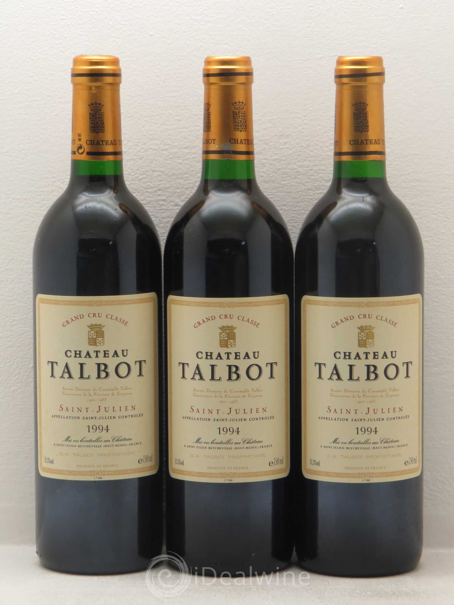 Château Talbot 4ème Grand Cru Classé 1994 - Lot de 12 bouteilles - 2
