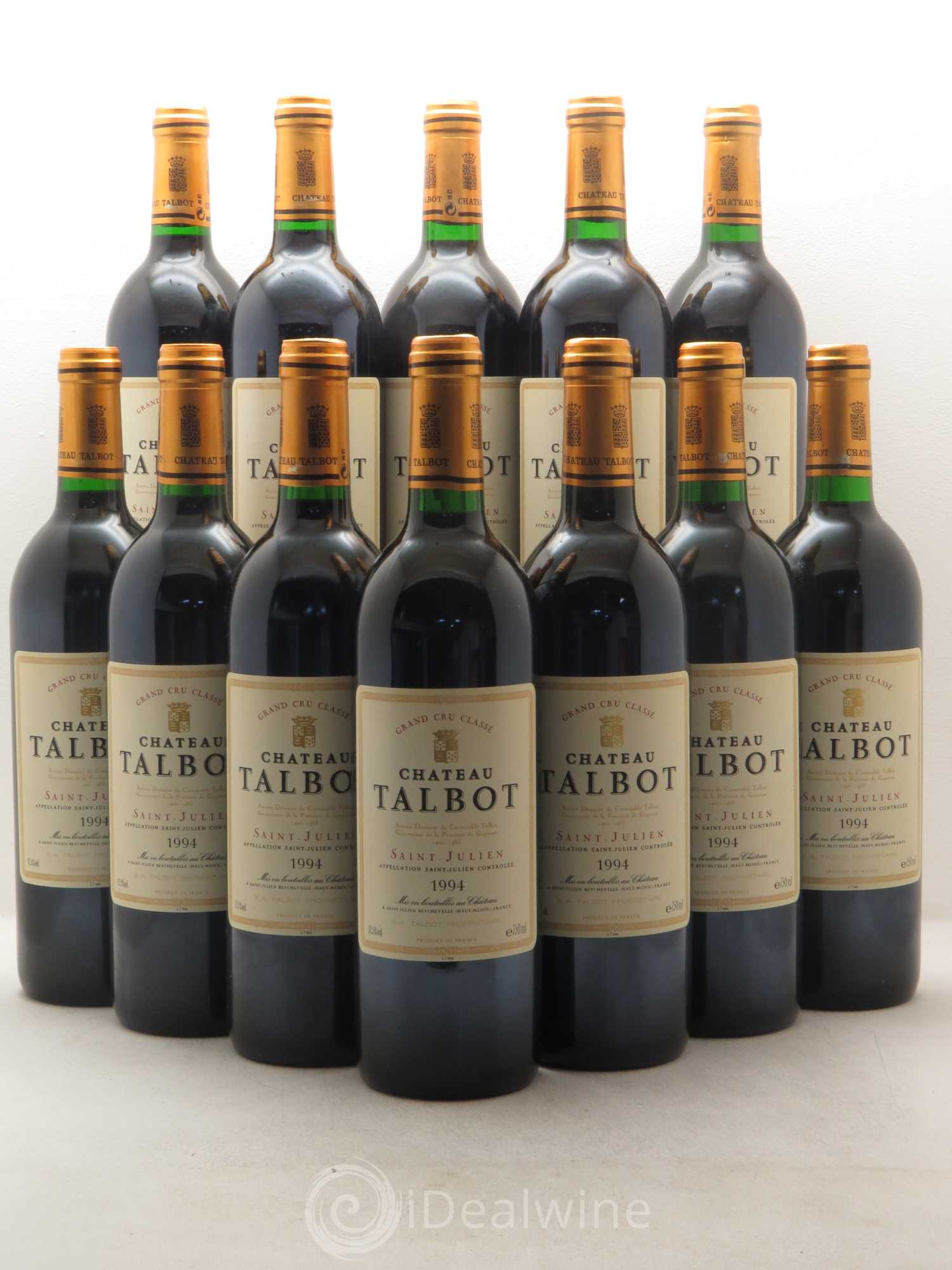 Château Talbot 4ème Grand Cru Classé 1994 - Lot de 12 bouteilles - 0