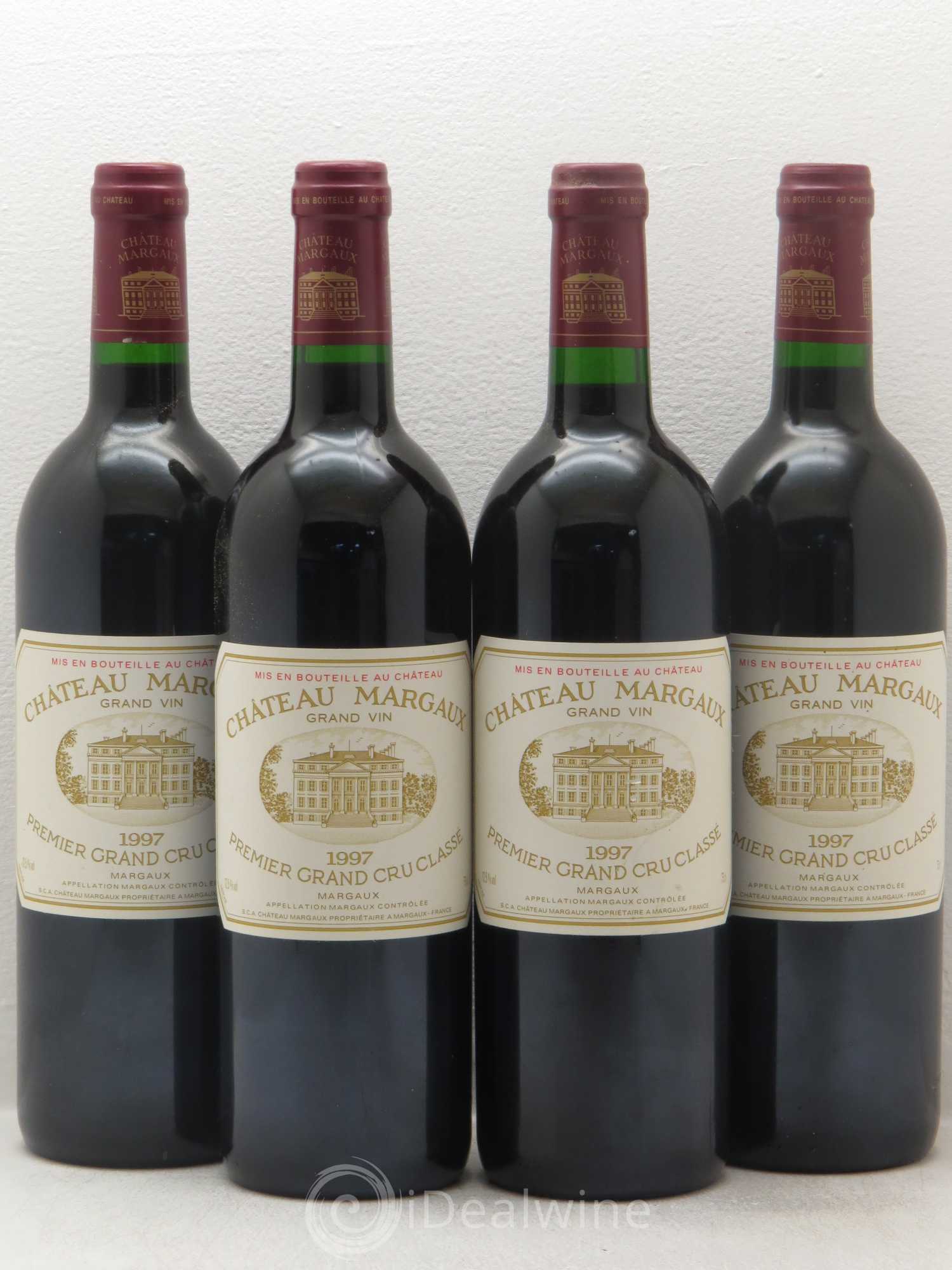 Château Margaux 1er Grand Cru Classé 1997 - Lot de 4 bouteilles - 0