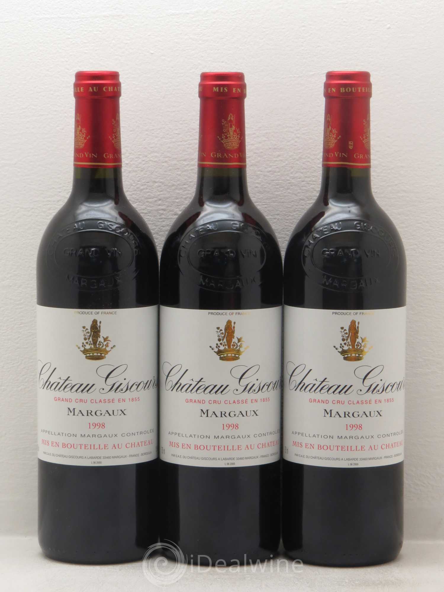 Château Giscours 3ème Grand Cru Classé 1998 - Lot de 12 bouteilles - 3