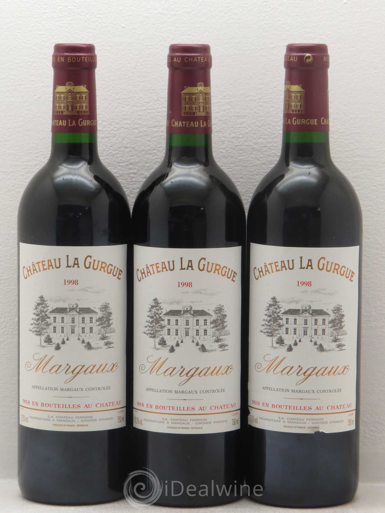 Château la Gurgue Cru Bourgeois 1998 - Lot de 12 bouteilles - 3