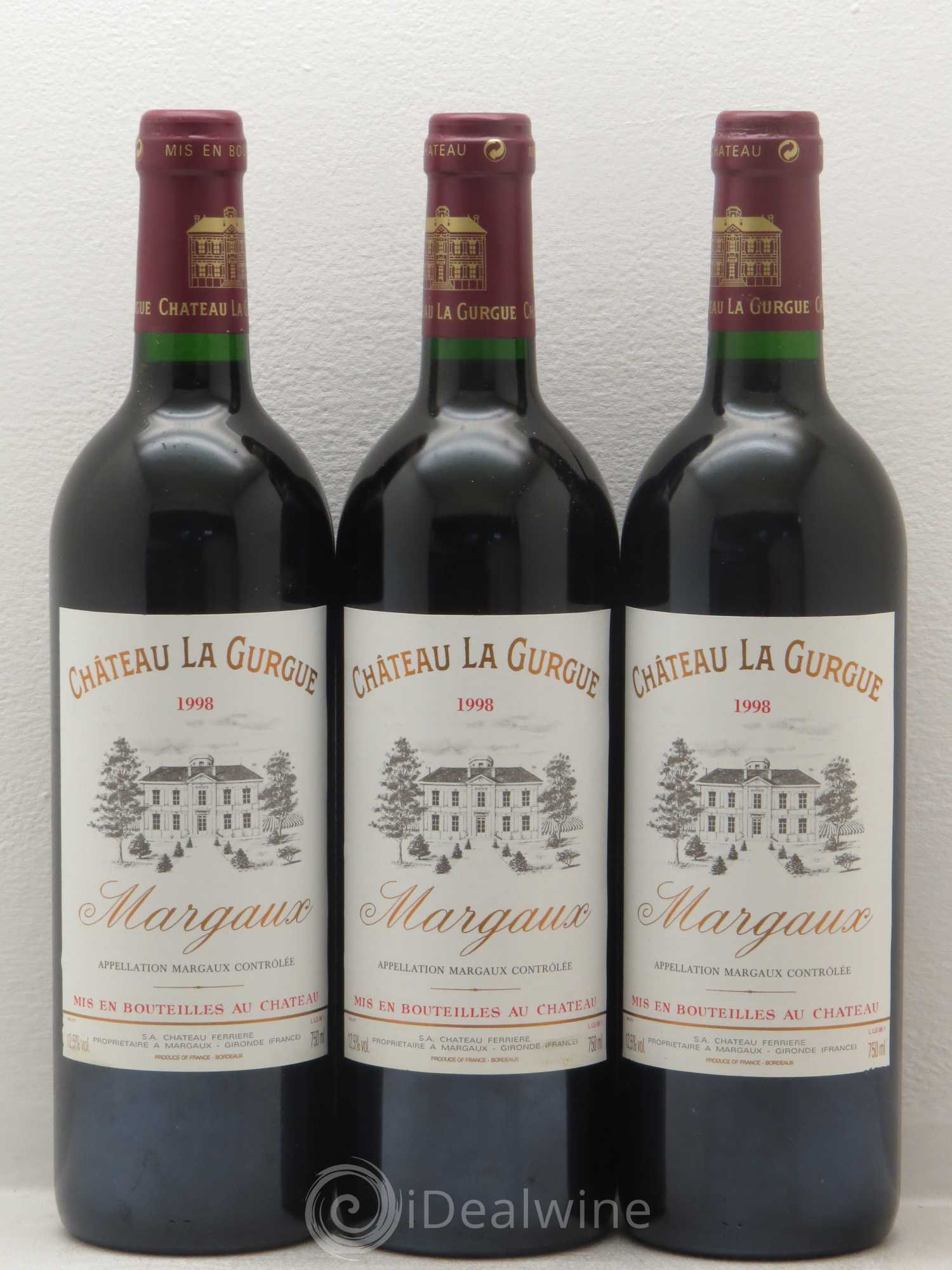 Château la Gurgue Cru Bourgeois 1998 - Lot de 12 bouteilles - 4