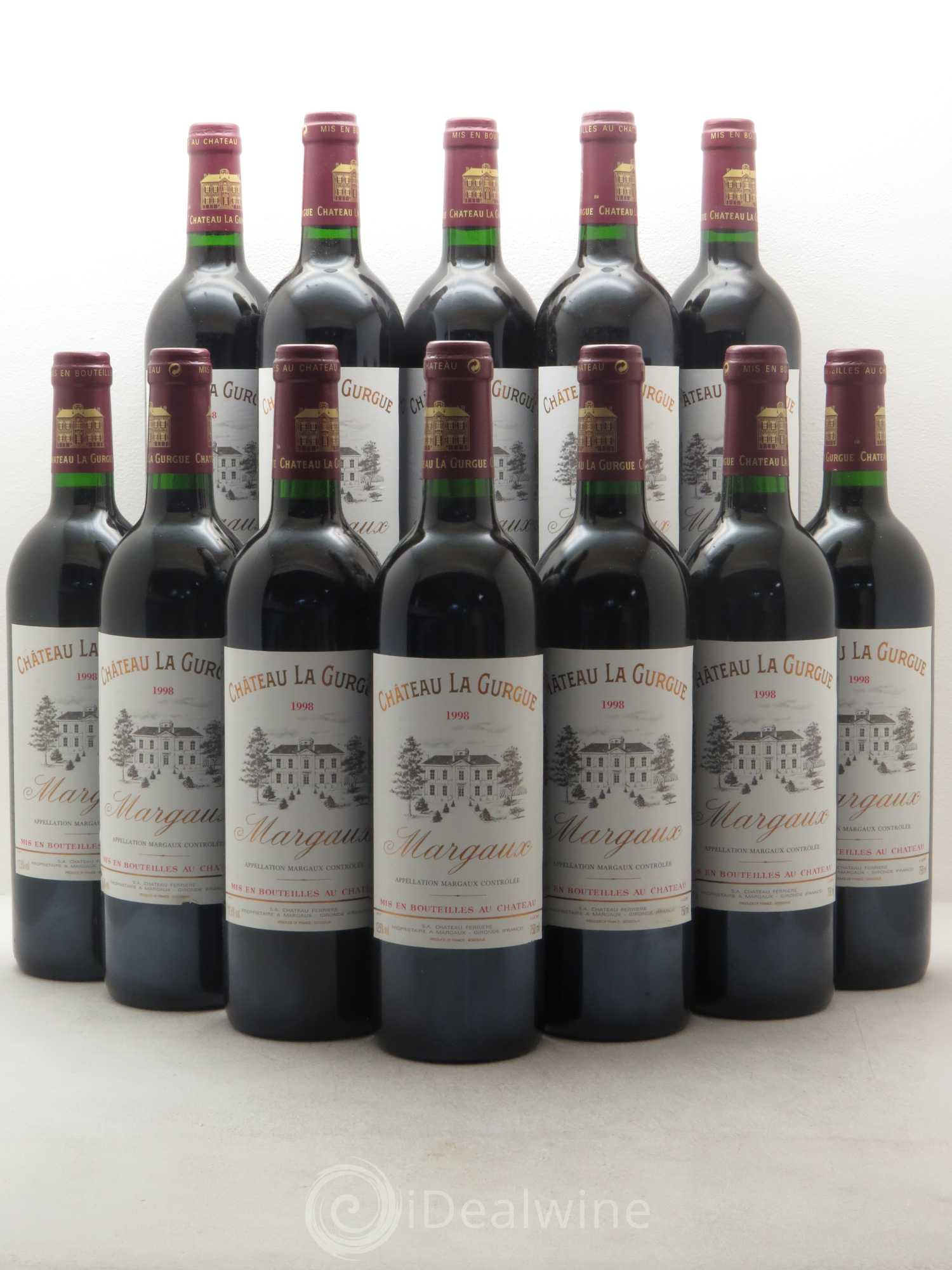 Château la Gurgue Cru Bourgeois 1998 - Lot de 12 bouteilles - 0