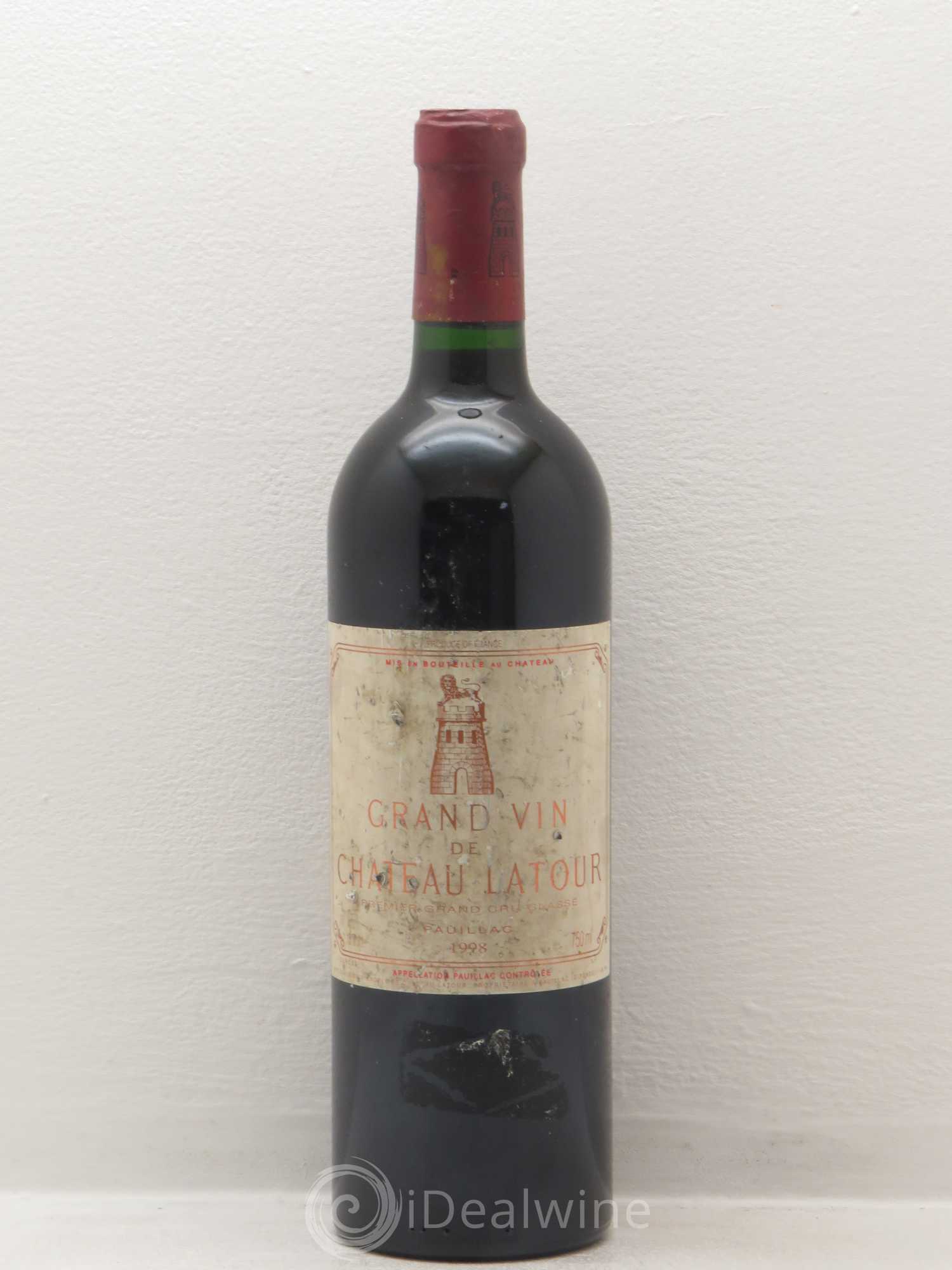 Château Latour 1er Grand Cru Classé 1998 - Lot de 1 bouteille - 0