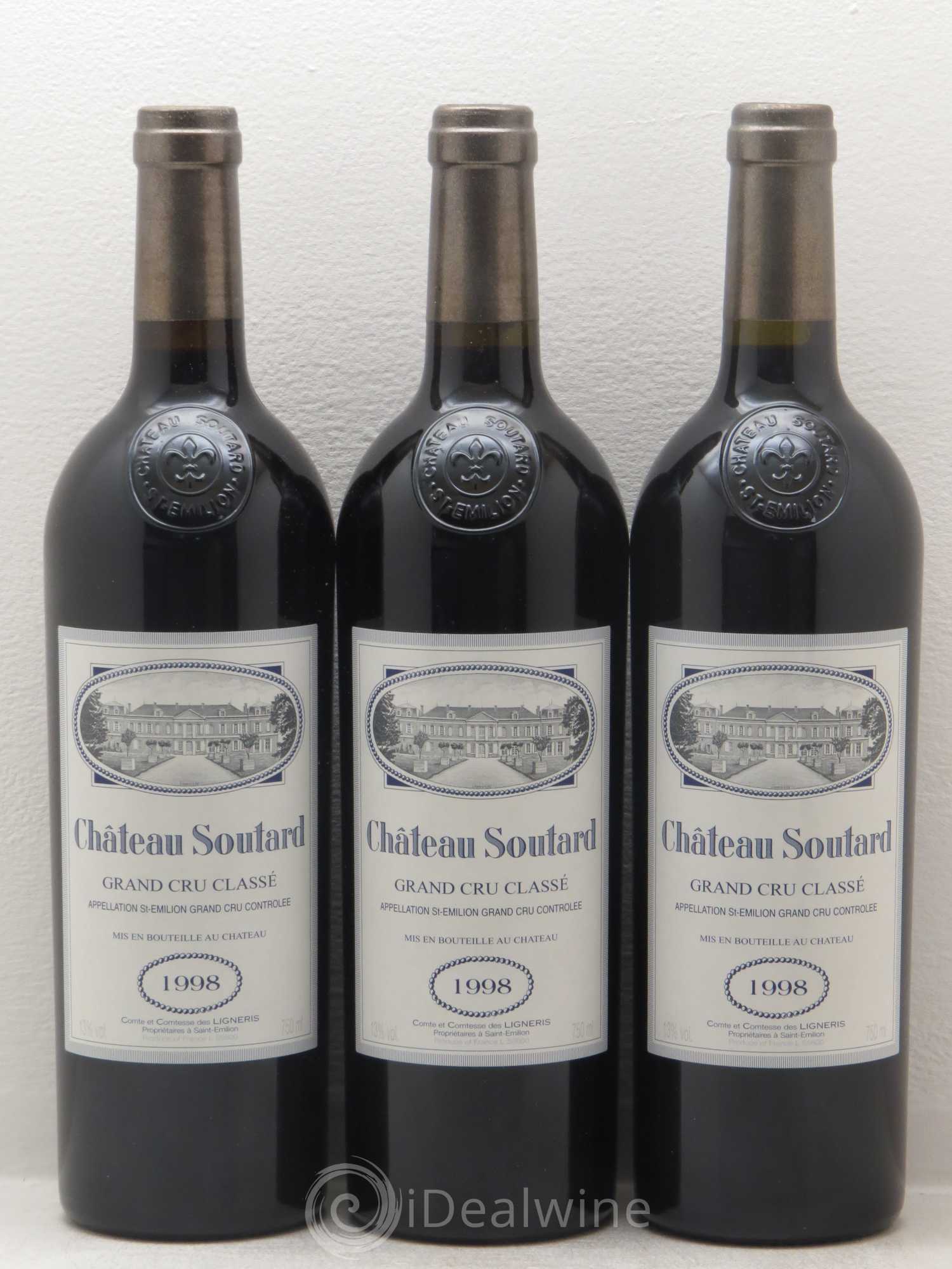 Château Soutard Grand Cru Classé 1998 - Lot de 12 bouteilles - 4