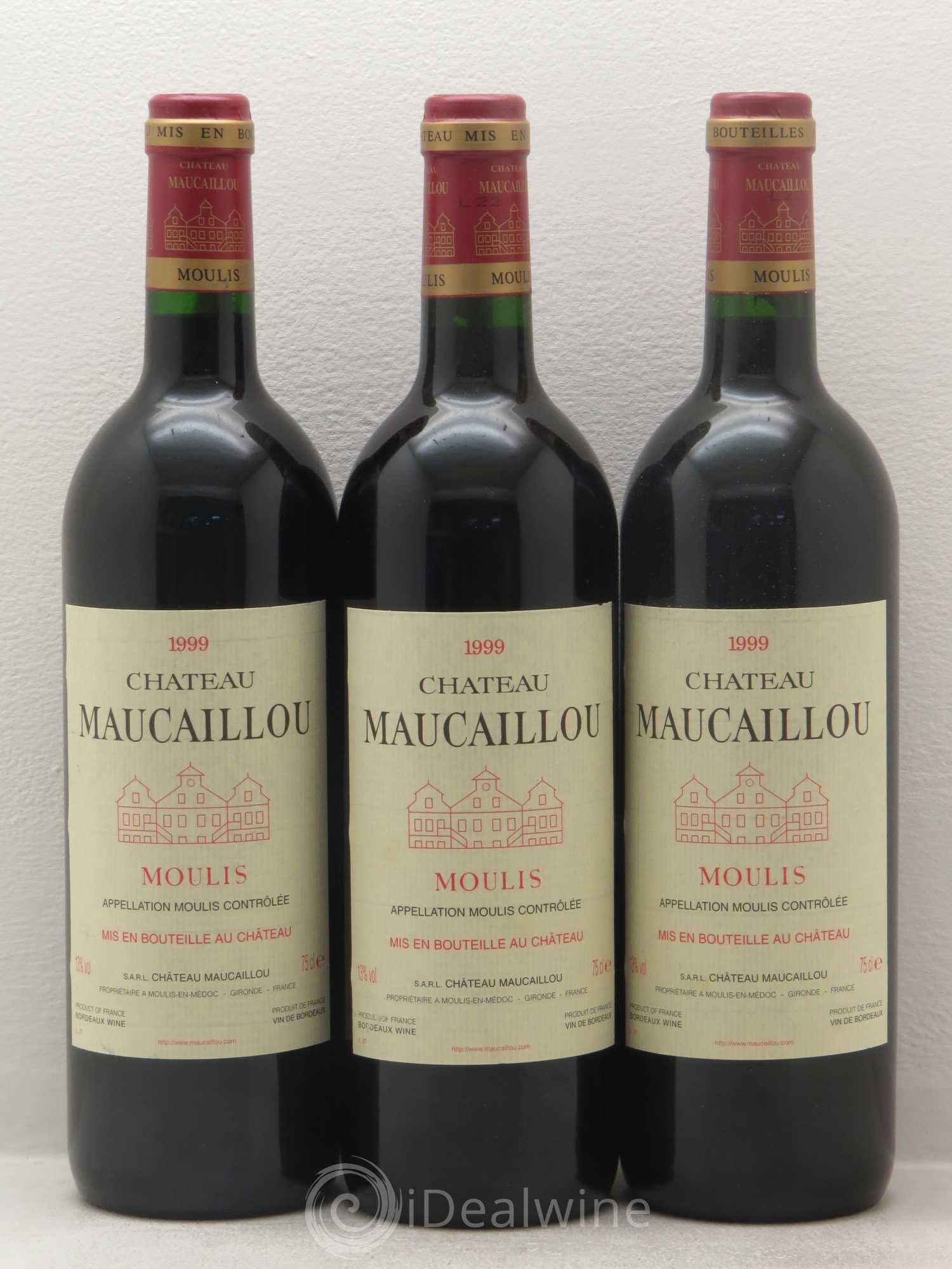 Château Maucaillou Moulis en Médoc (sans prix de réserve) 1999 - Lotto di 12 bottiglie - 1