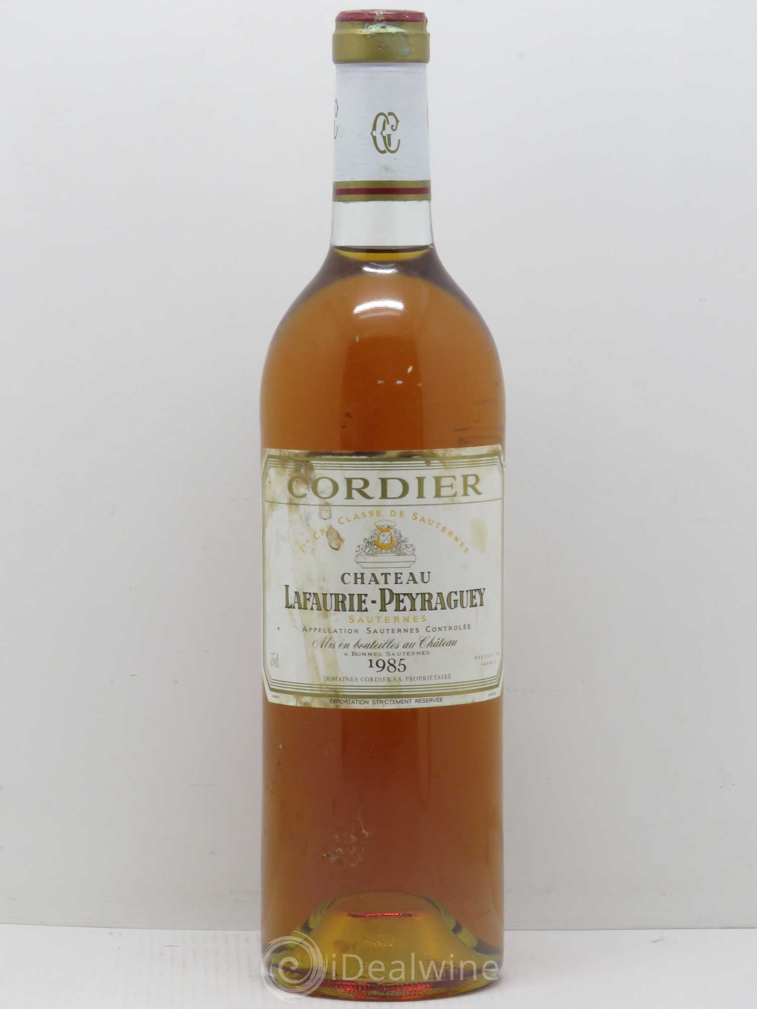 Château Lafaurie-Peyraguey 1er Grand Cru Classé 1985 - Lotto di 1 bottiglia - 0