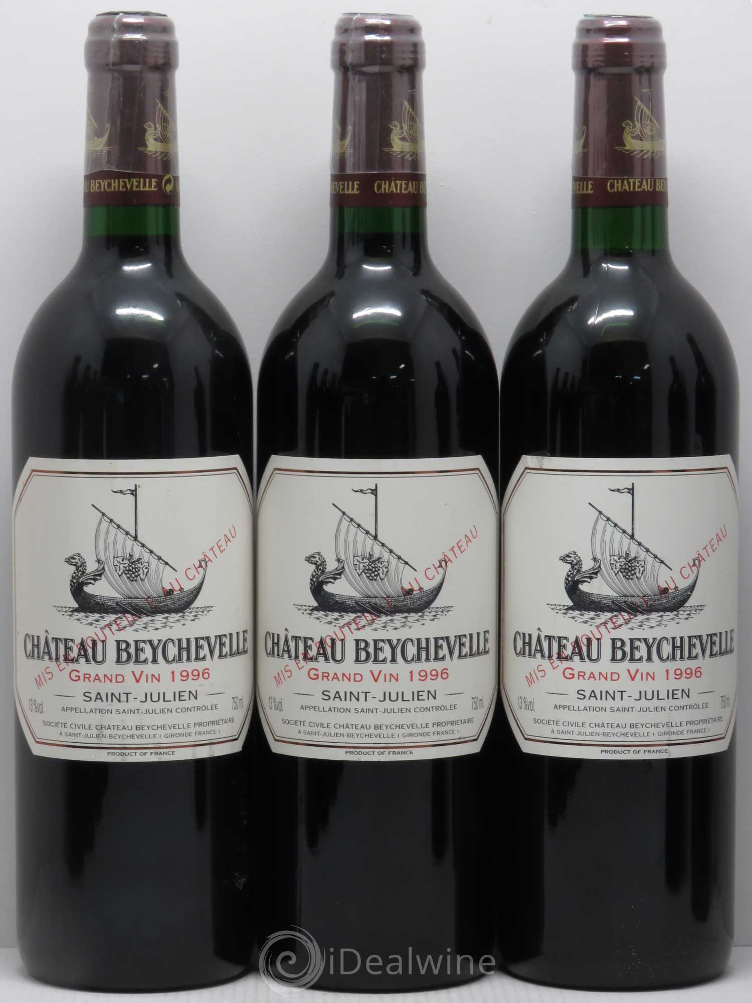 Château Beychevelle 4ème Grand Cru Classé 1996 - Lot de 12 bouteilles - 2