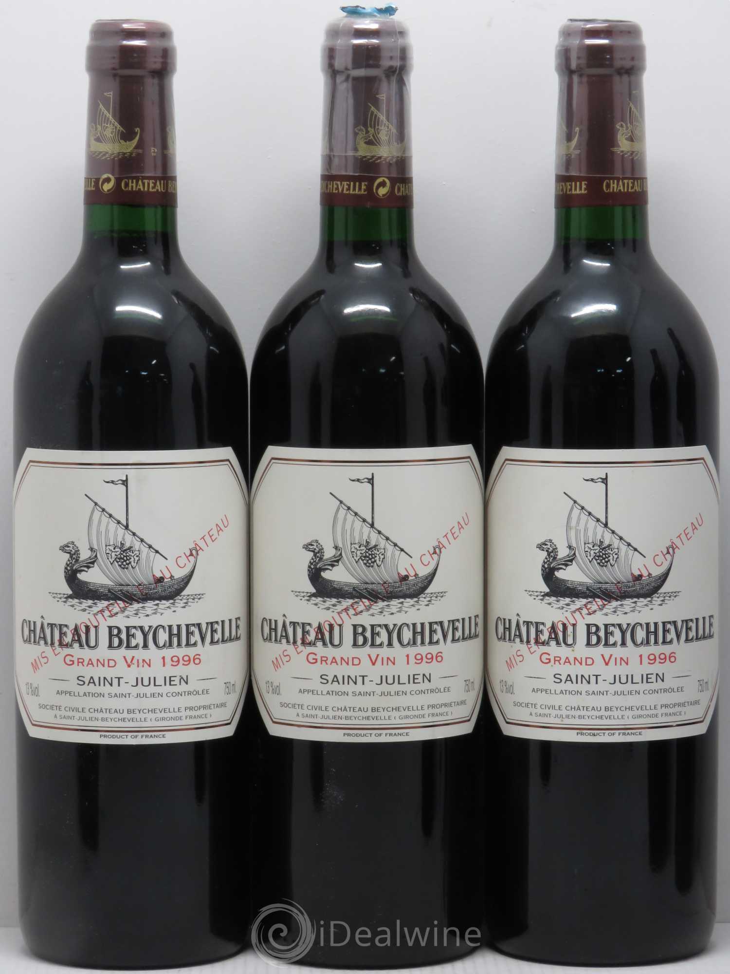 Château Beychevelle 4ème Grand Cru Classé 1996 - Lot de 12 bouteilles - 3