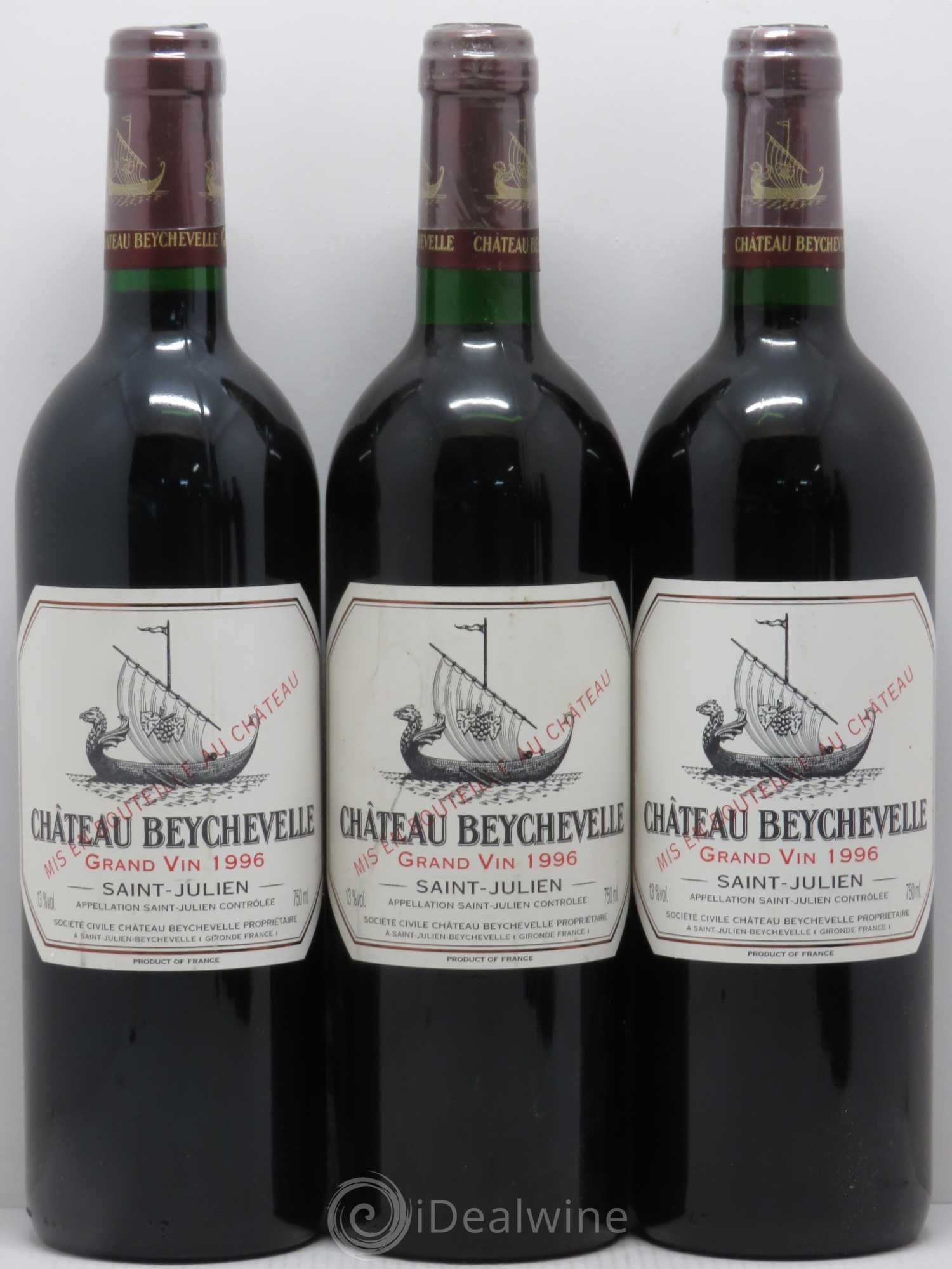 Château Beychevelle 4ème Grand Cru Classé 1996 - Lot de 12 bouteilles - 4