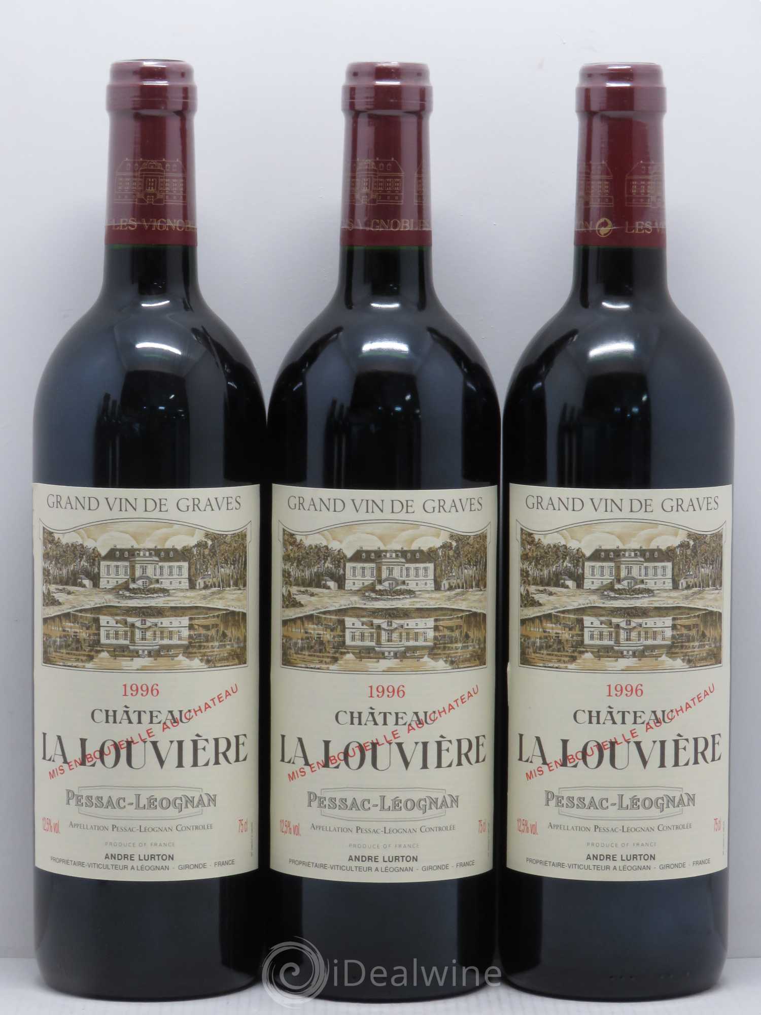 Château la Louvière (sans prix de réserve) 1996 - Lot de 6 bouteilles - 2