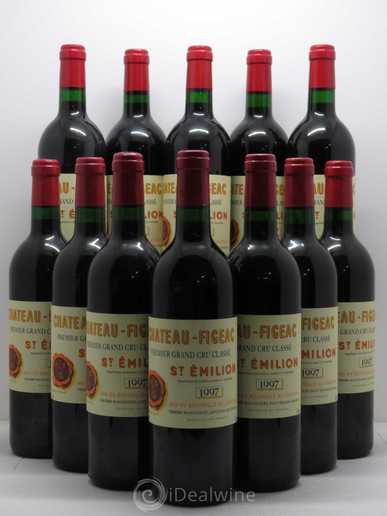 Château Figeac 1er Grand Cru Classé A 1997 - Lot de 12 bouteilles - 0