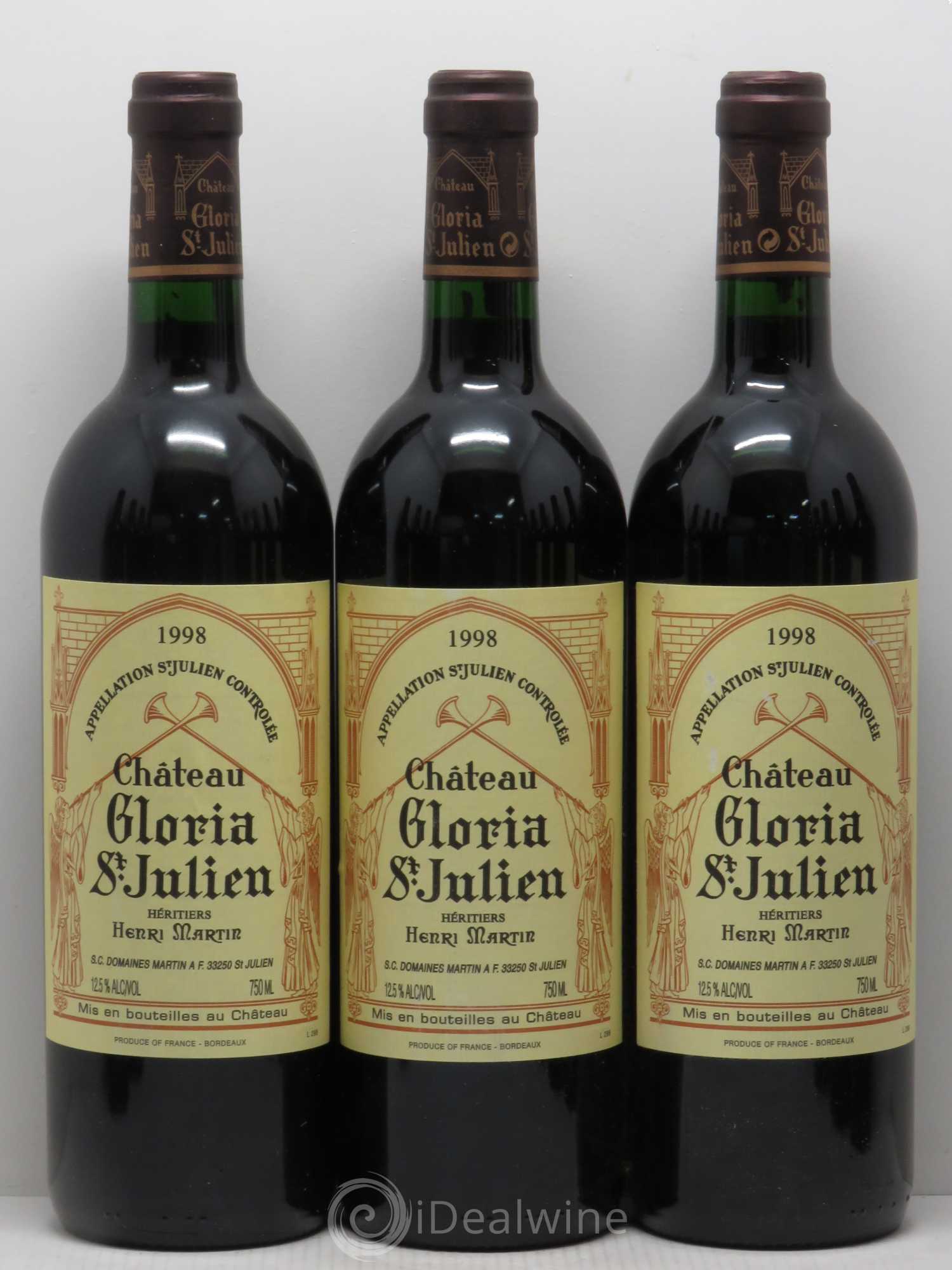 Château Gloria 1998 - Lot de 12 bouteilles - 1