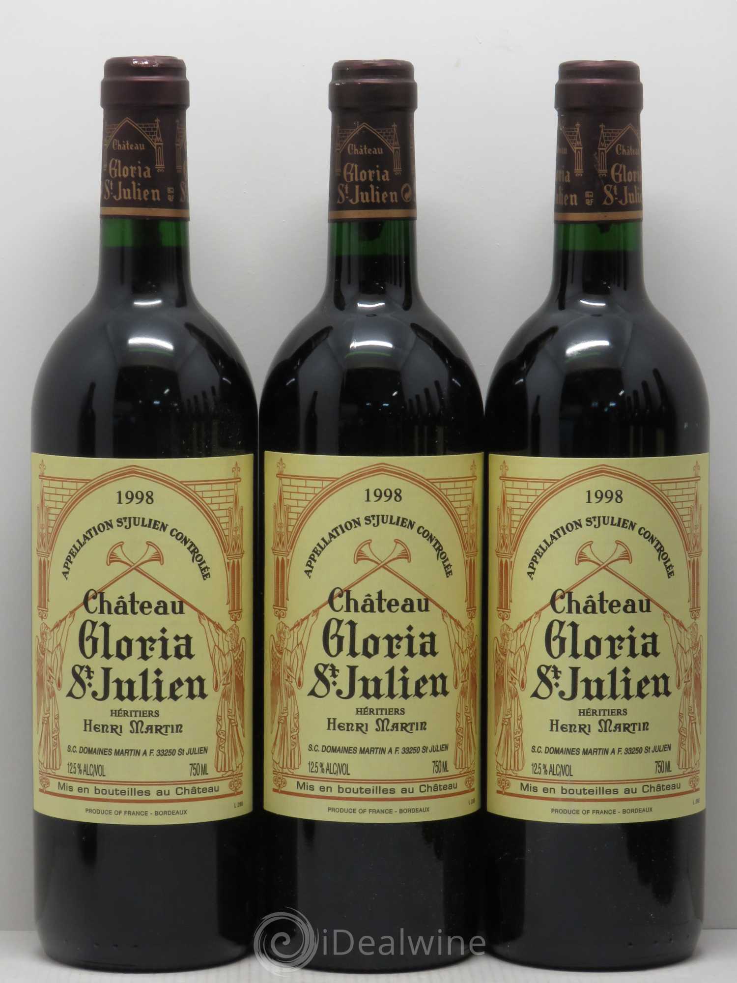 Château Gloria 1998 - Lot de 12 bouteilles - 2