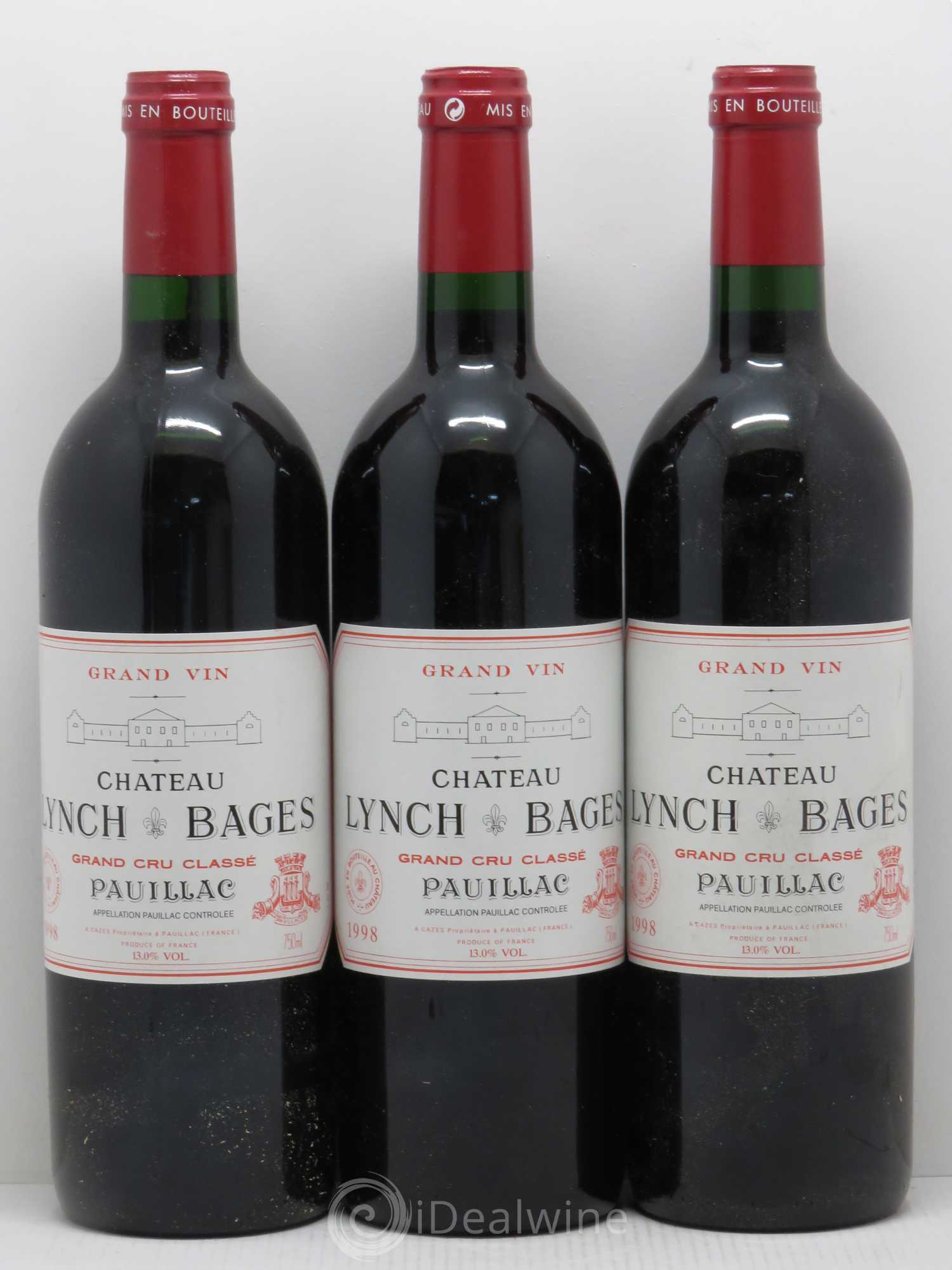 Château Lynch Bages 5ème Grand Cru Classé 1998 - Lot de 6 bouteilles - 2