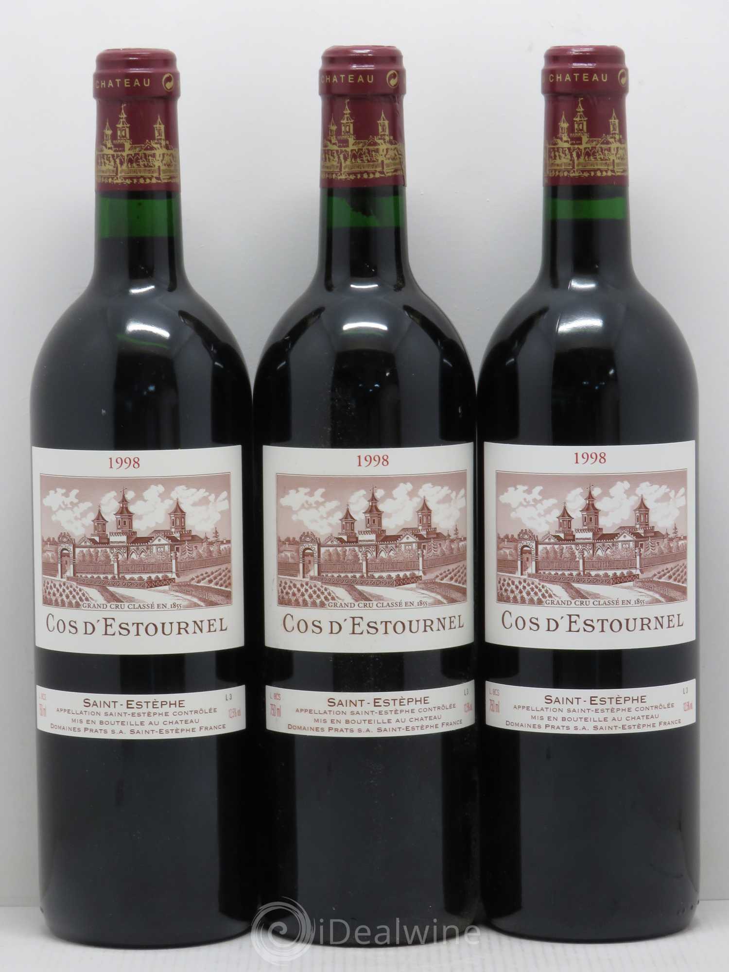 Cos d'Estournel 2ème Grand Cru Classé 1998 - Lot de 5 bouteilles - 1