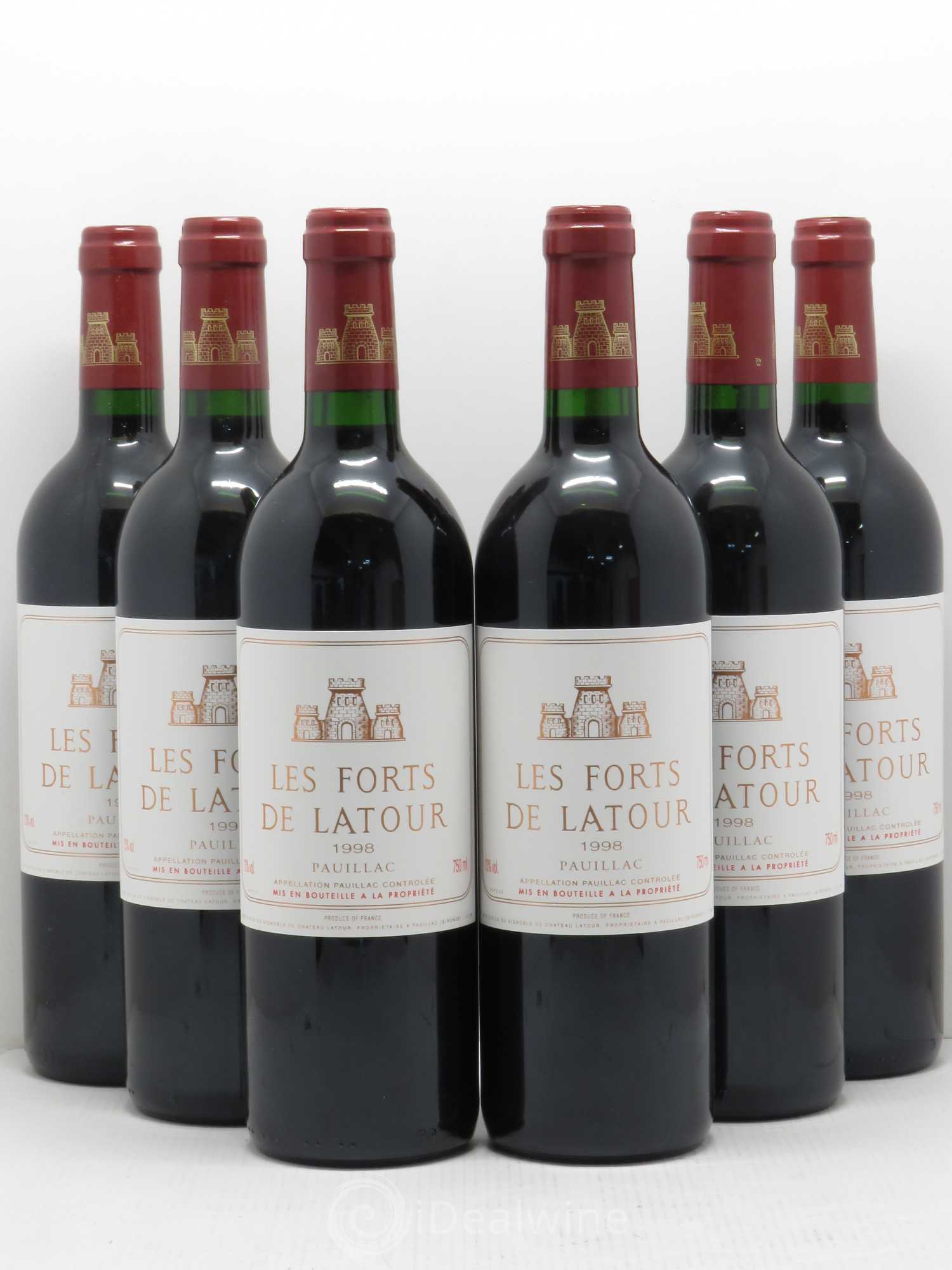Les Forts de Latour Second Vin 1998 - Lot de 6 bouteilles - 0