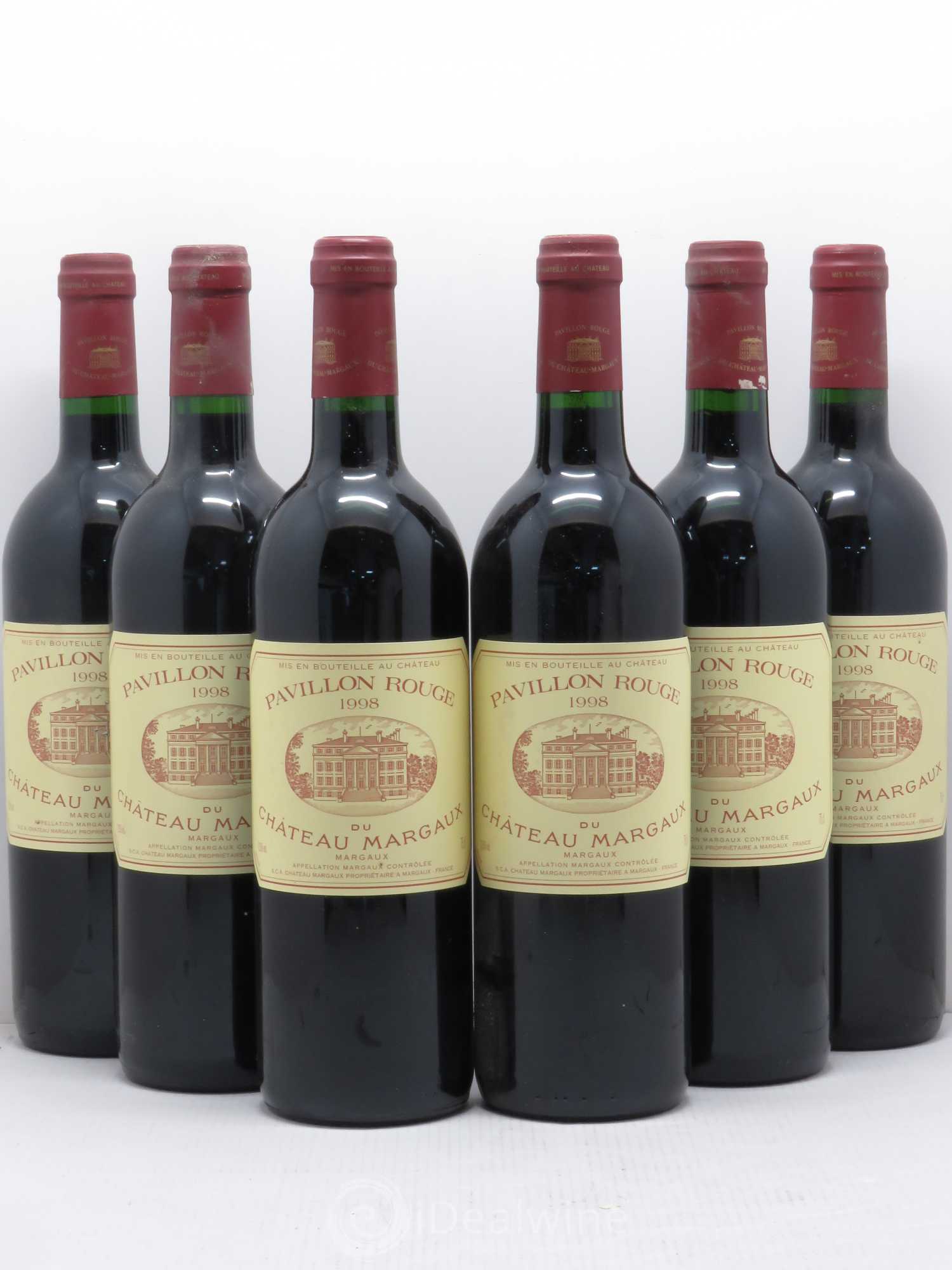 Pavillon Rouge du Château Margaux Second Vin 1998 - Lot de 6 bouteilles - 0