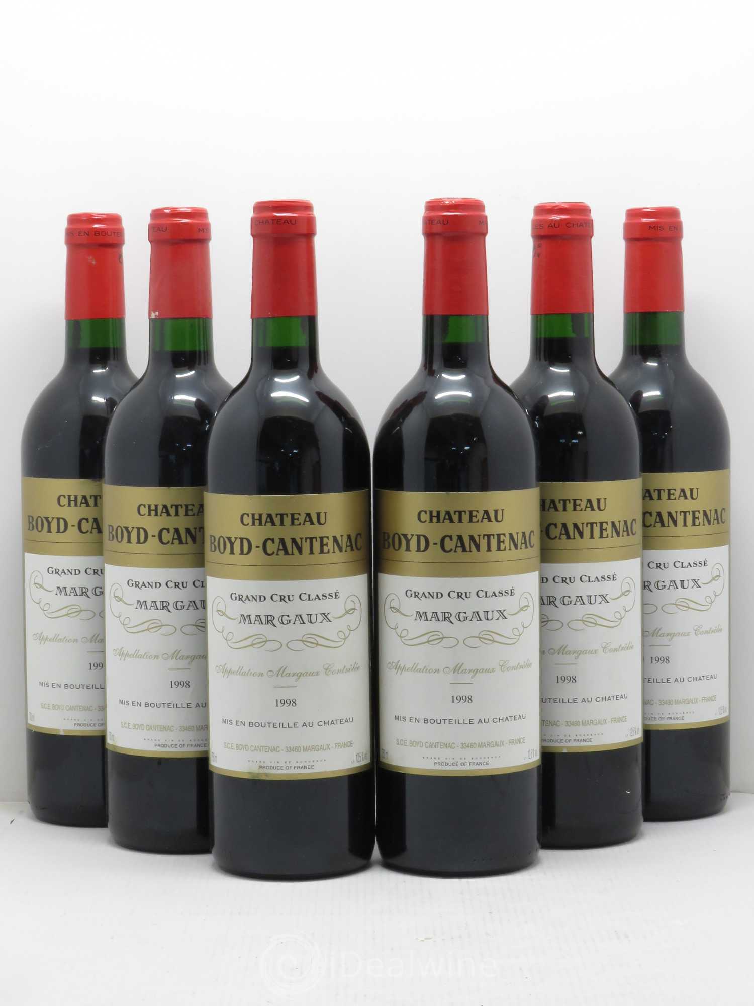 Château Boyd Cantenac 3ème Grand Cru Classé 1998 - Lot de 6 bouteilles - 0