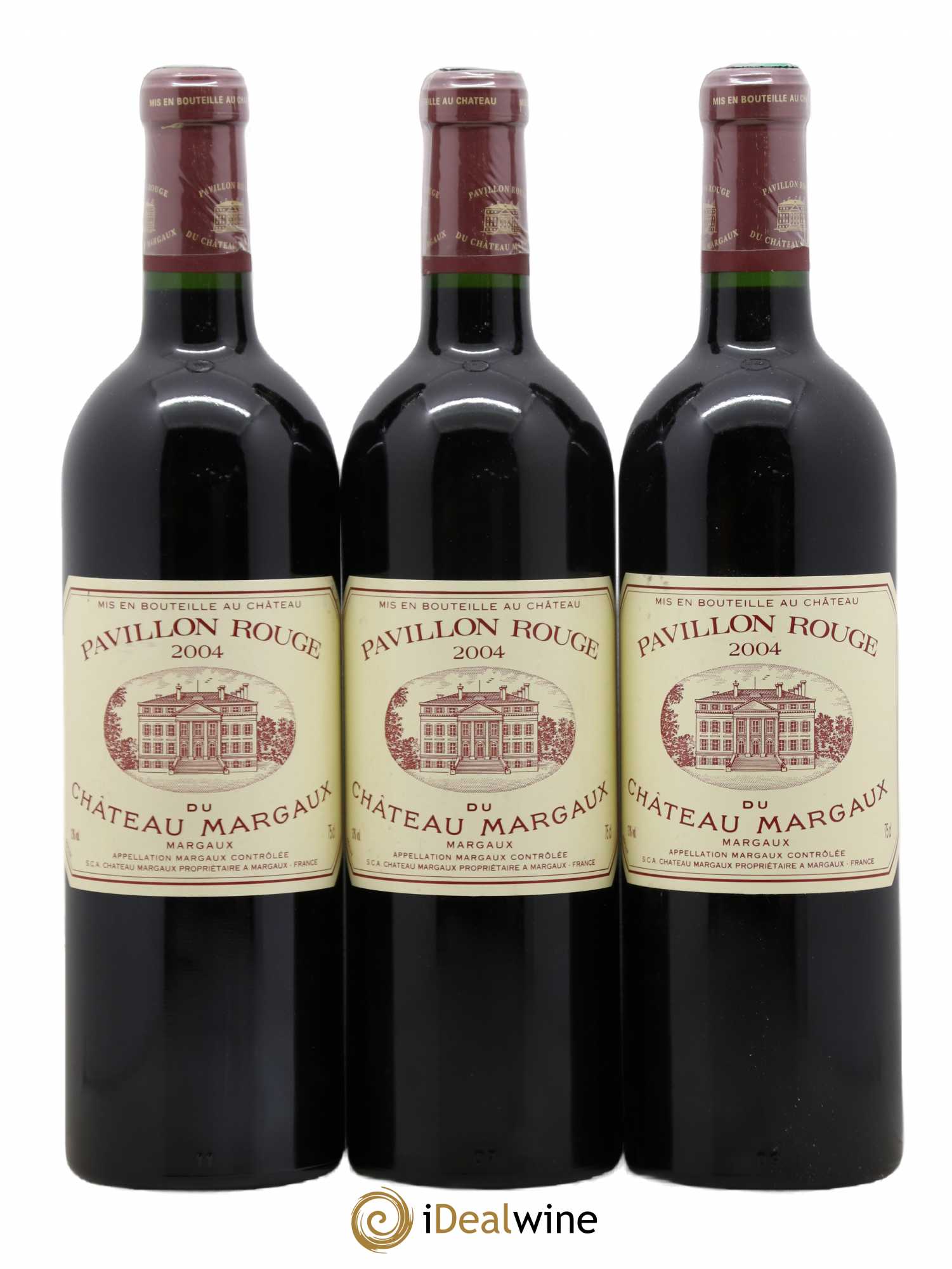 Pavillon Rouge du Château Margaux Second Vin 2004 - Lot de 3 bouteilles - 0