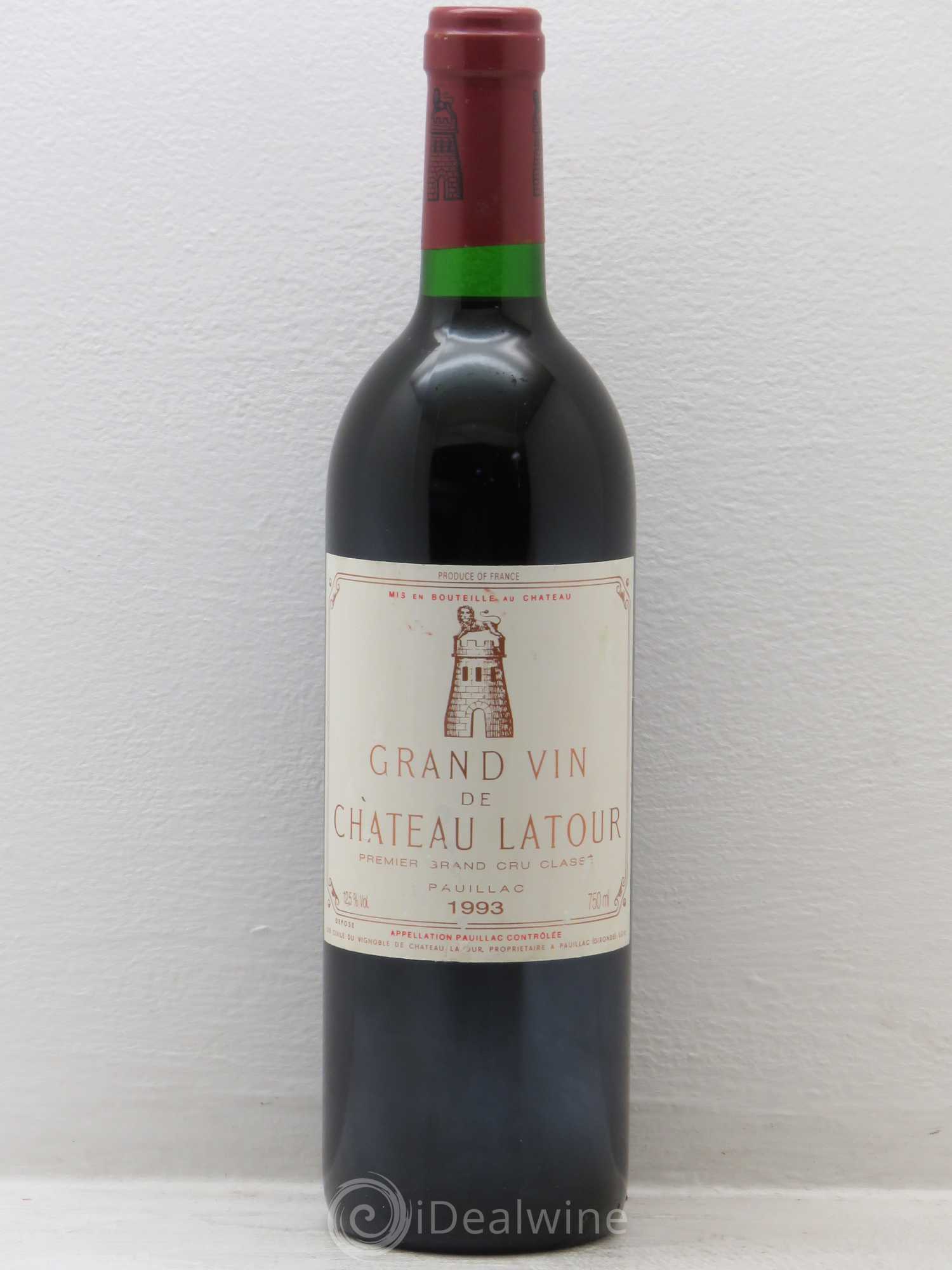Château Latour 1er Grand Cru Classé 1993 - Lot de 1 bouteille - 0