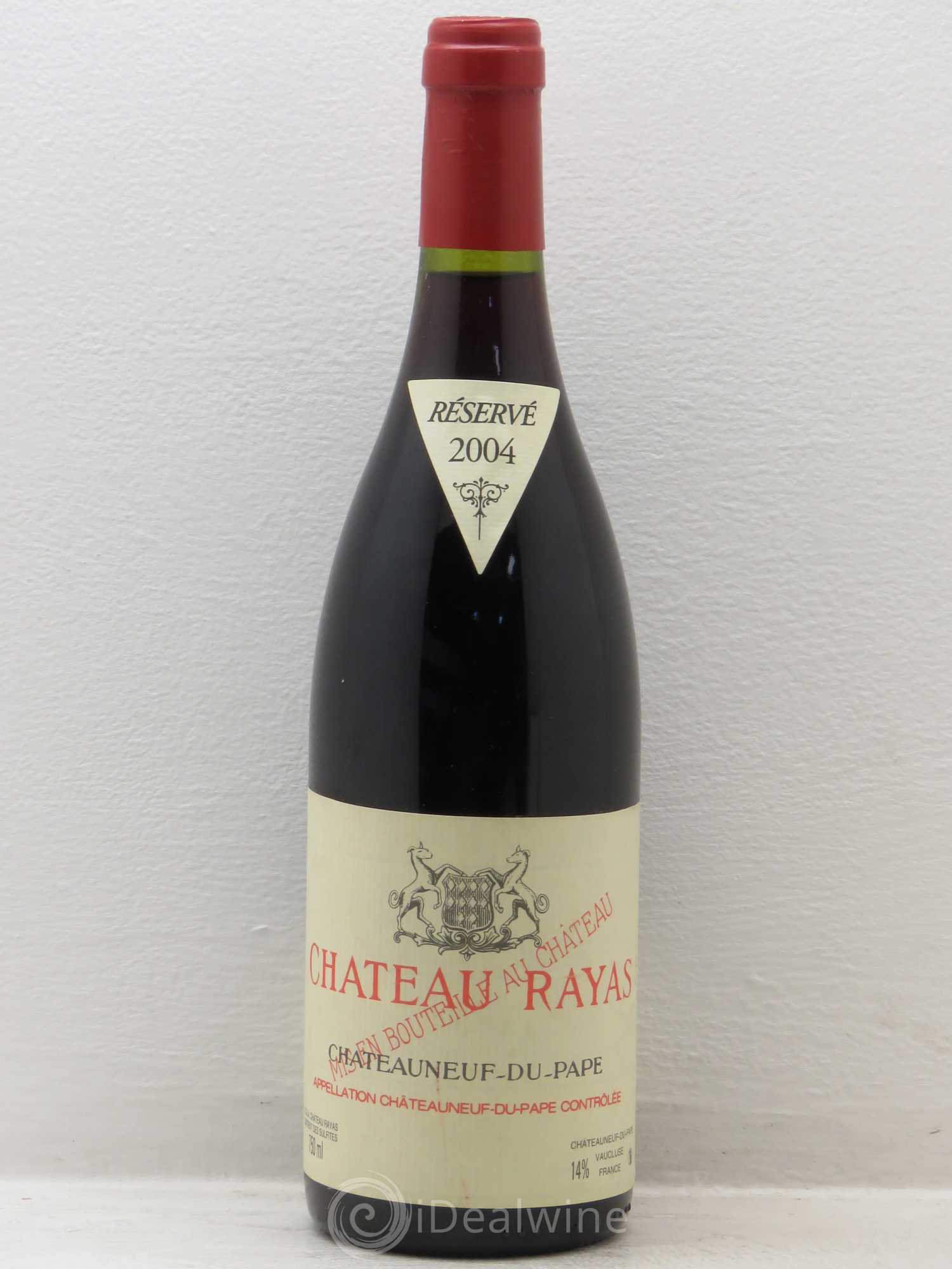 Châteauneuf-du-Pape Château Rayas Emmanuel Reynaud 2004 - Lot de 1 bouteille - 0