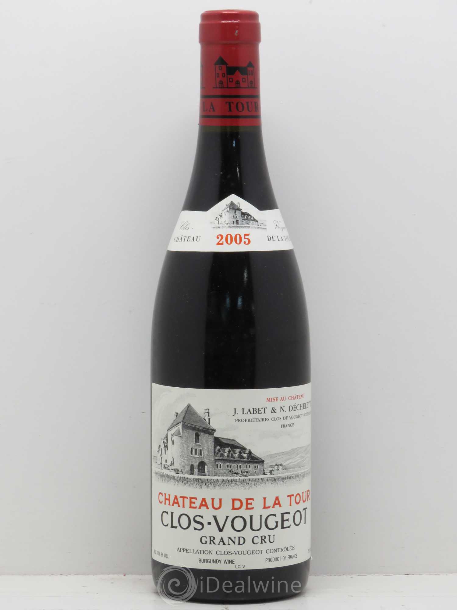 Clos de Vougeot Grand Cru Château de La Tour 2005 - Lot de 1 bouteille - 0
