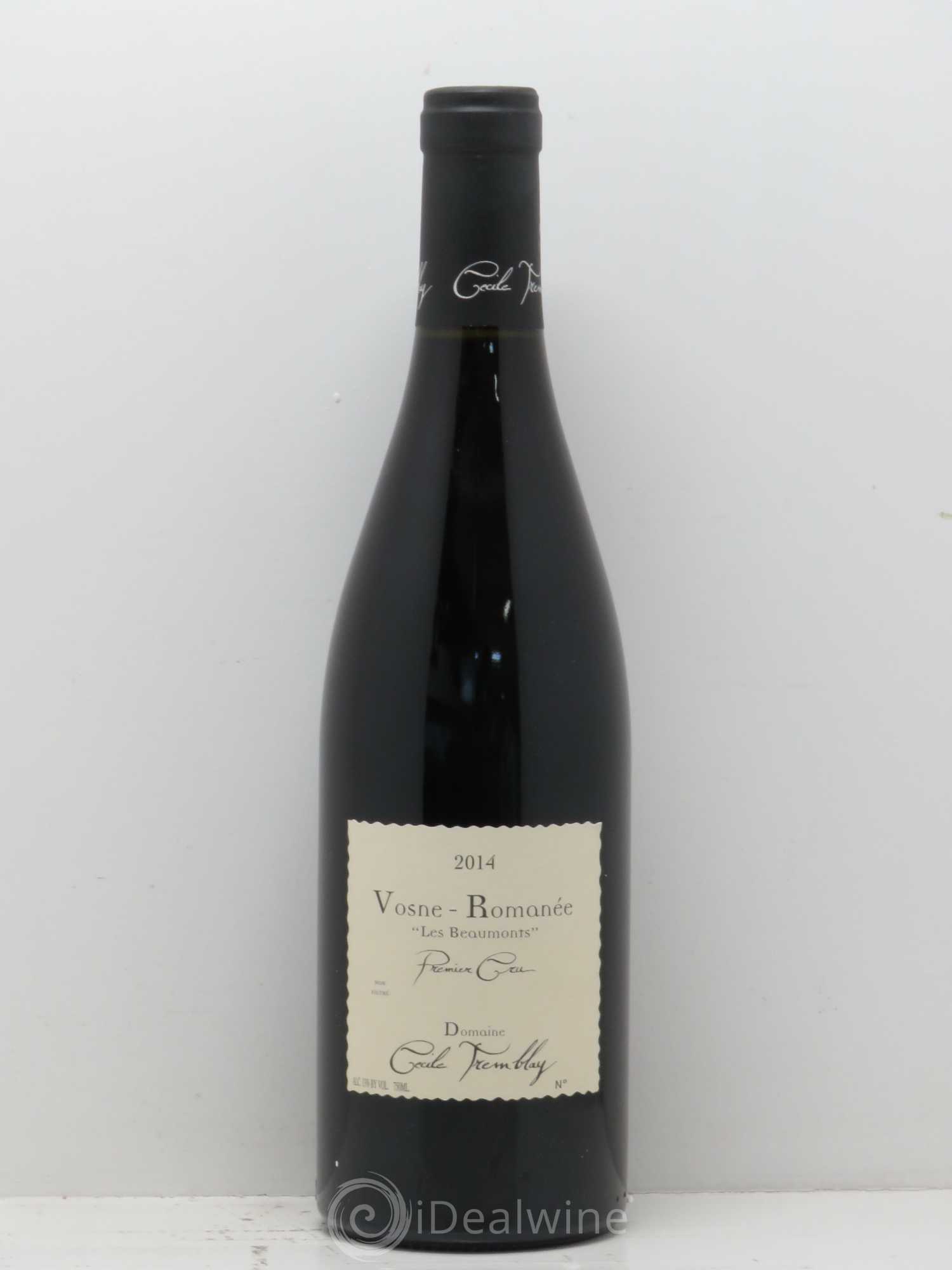 Vosne-Romanée 1er Cru Les Beaumonts (ou Beaux Monts) Cécile Tremblay 2014 - Lot de 1 bouteille - 0