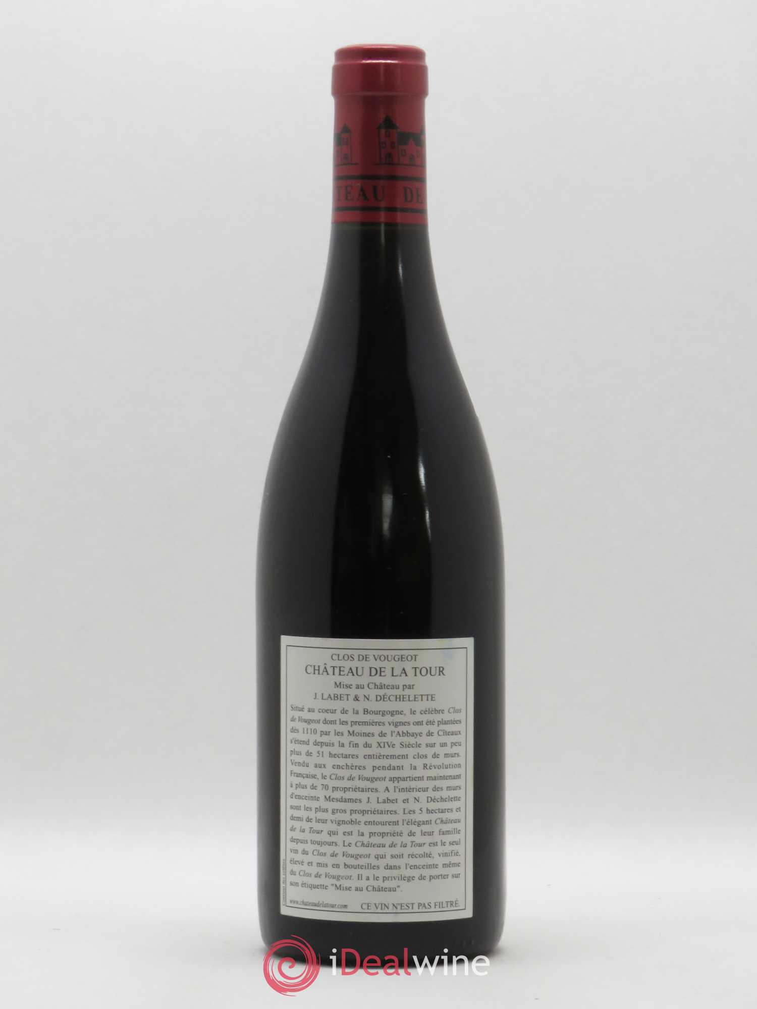 Clos de Vougeot Grand Cru Château de La Tour 2005 - Lot de 1 bouteille - 1