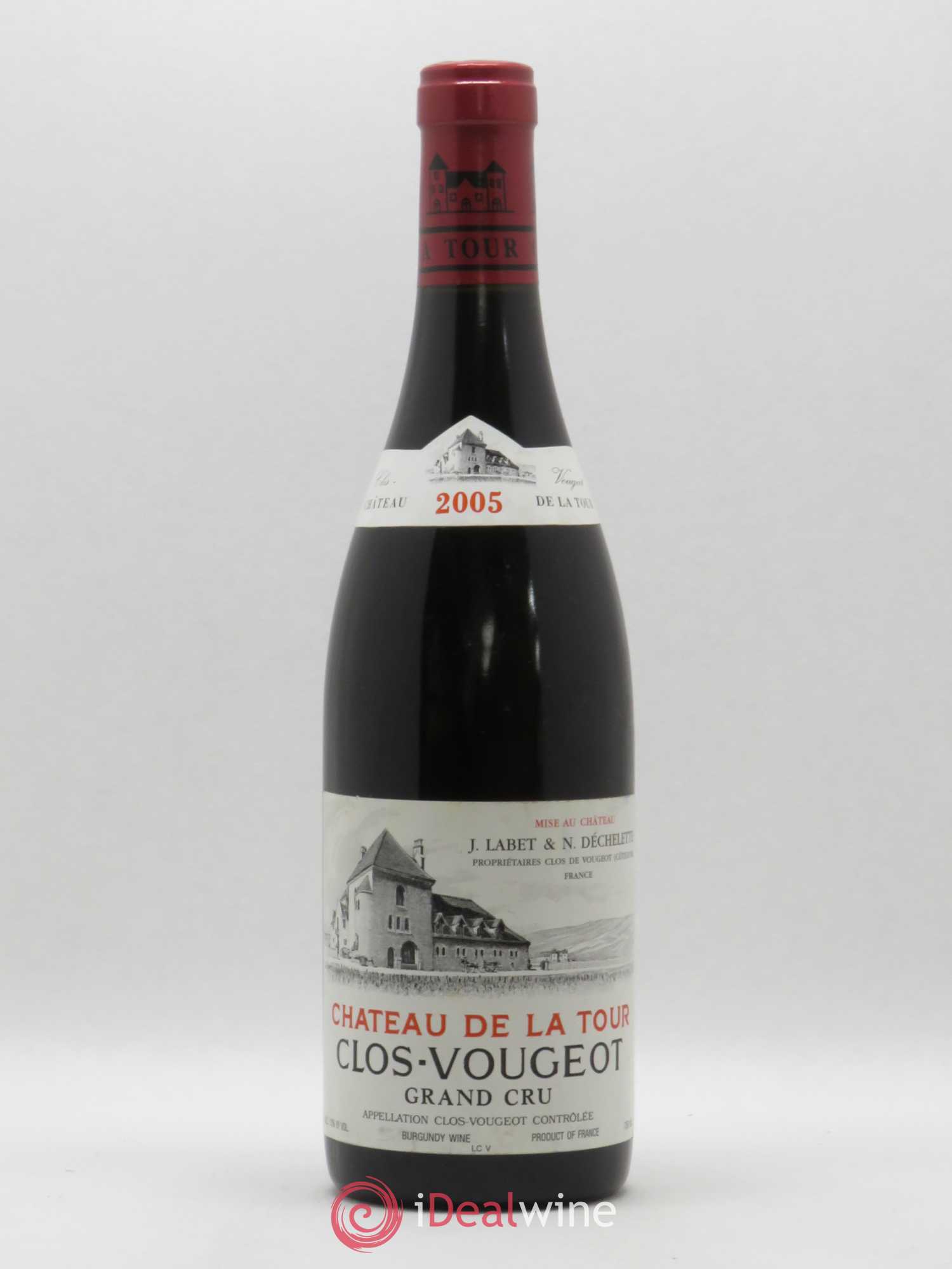 Clos de Vougeot Grand Cru Château de La Tour 2005 - Lot de 1 bouteille - 0
