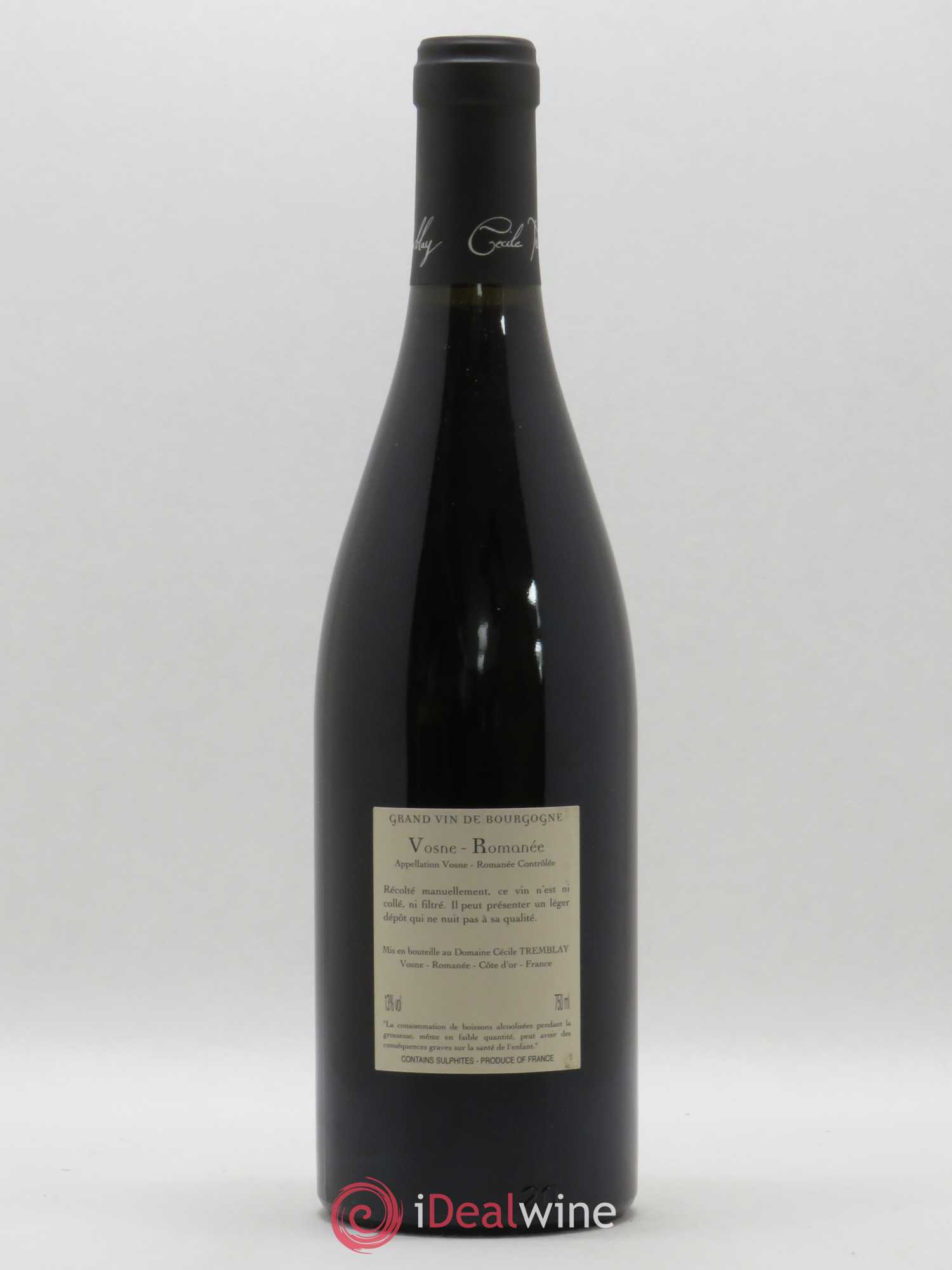 Vosne-Romanée Vieilles Vignes Cécile Tremblay 2014 - Lot de 1 bouteille - 1