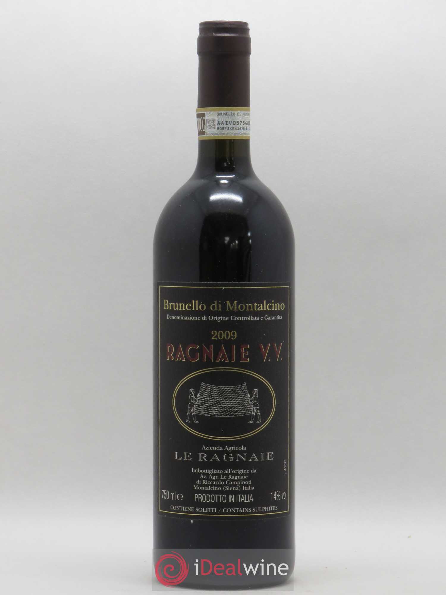 Brunello di Montalcino Le Ragnaie Vecchie Vigne 2009 - Lot de 1 bouteille - 0