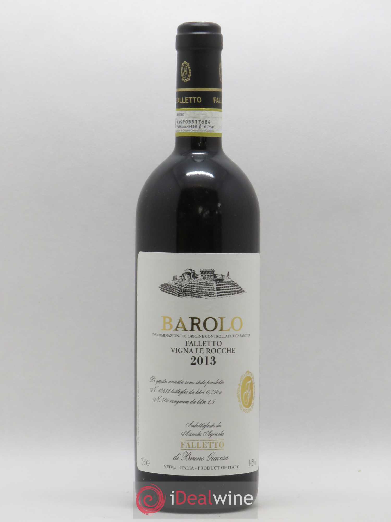 Barolo DOCG Riserva Le Rocche del Falletto Falletto - Bruno Giacosa 2013 - Lot de 1 bouteille - 0