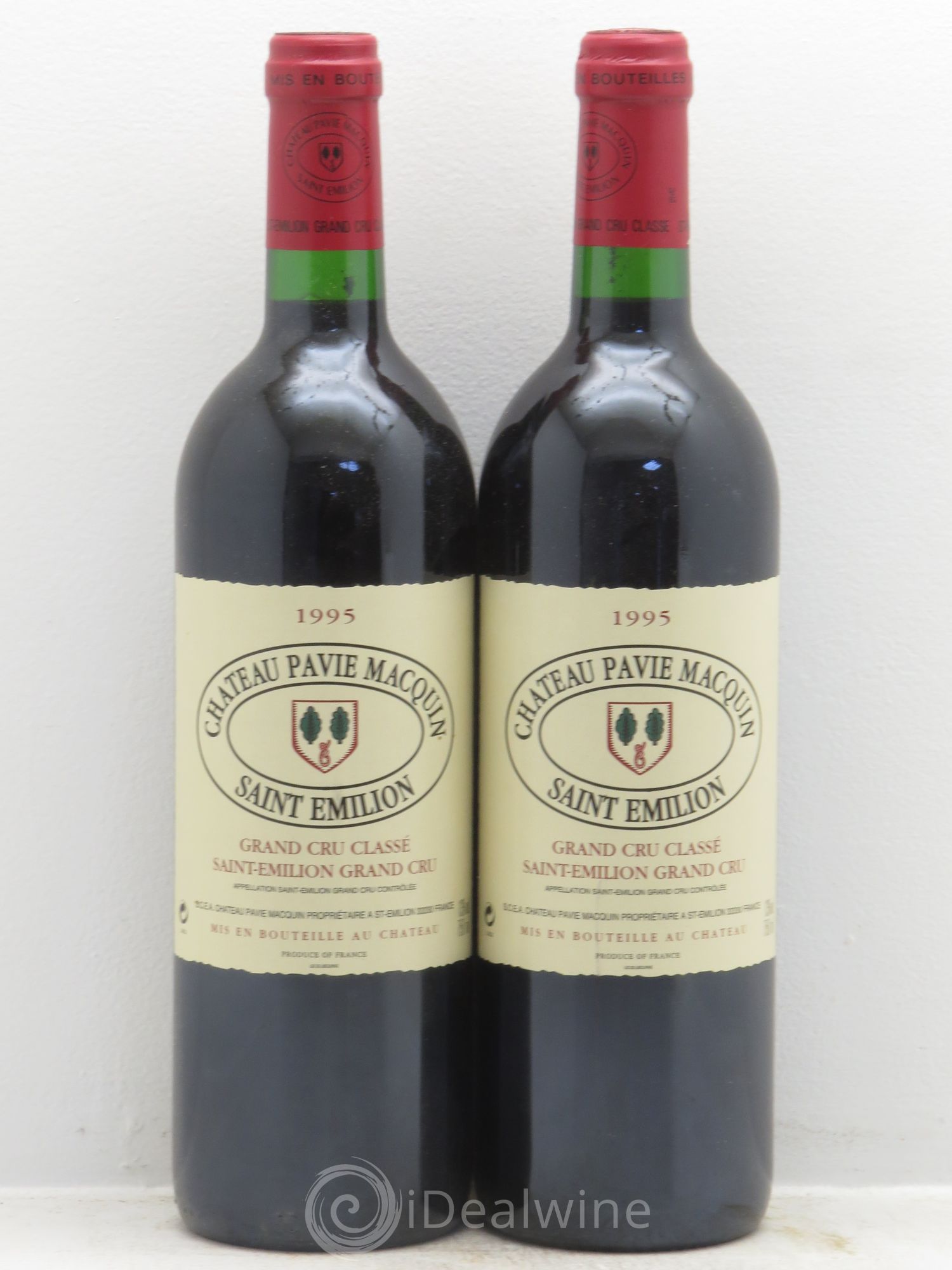 Château Pavie Macquin 1er Grand Cru Classé B 1995 - Lot de 2 bouteilles - 0