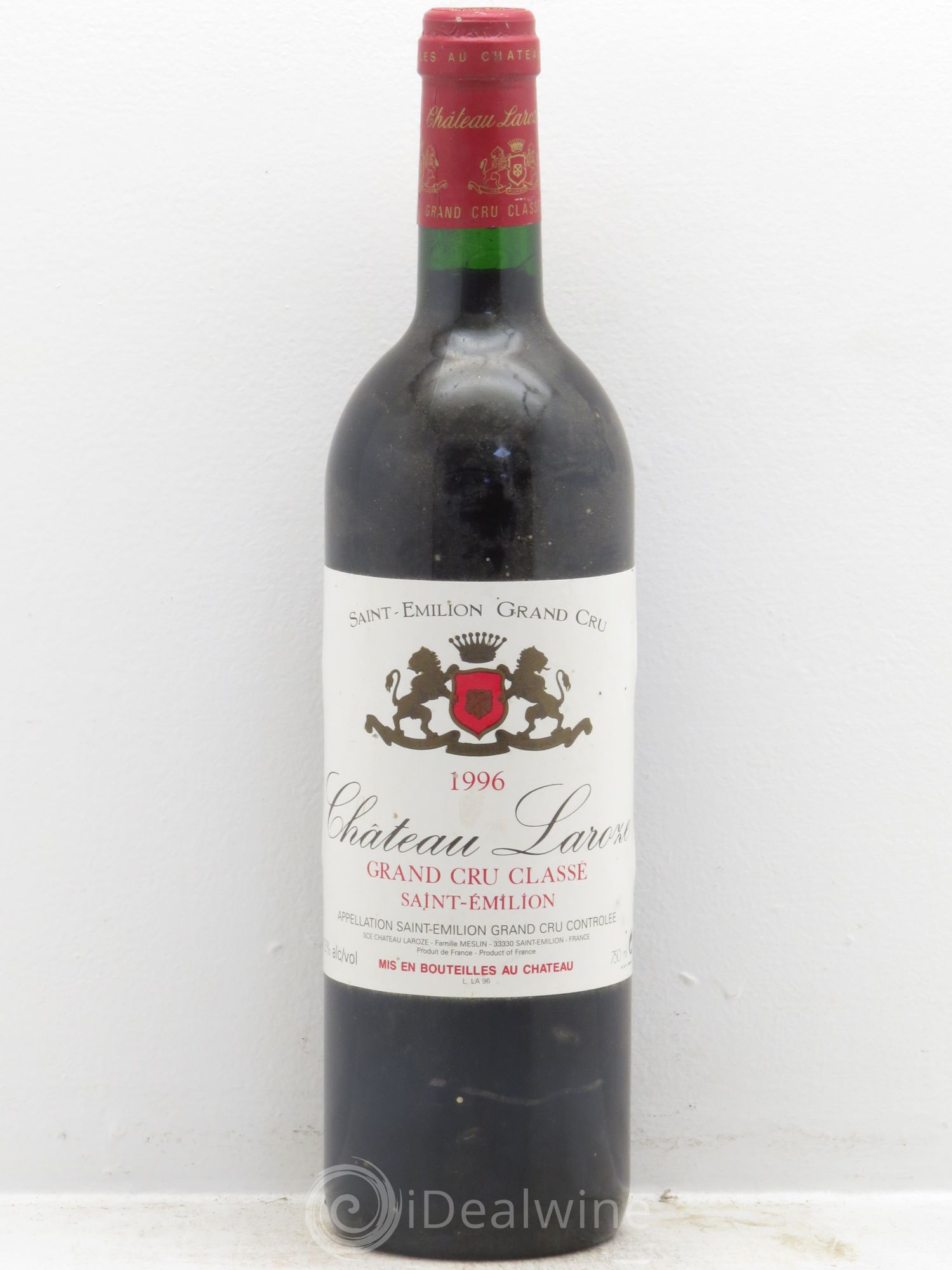 Château Laroze Grand Cru Classé 1996 - Lot de 1 bouteille - 0