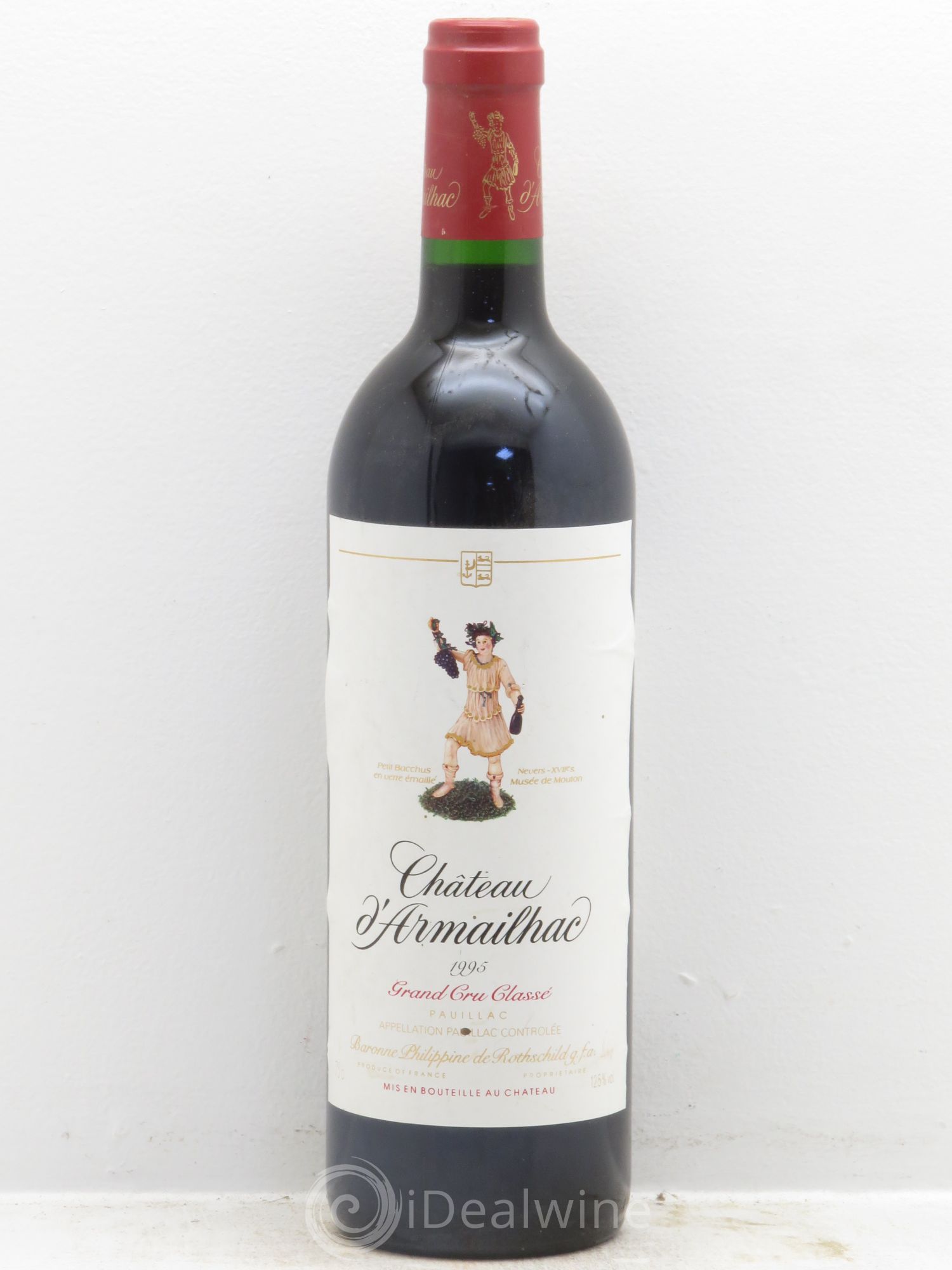 Château d' Armailhac - Mouton Baron(ne) Philippe 5ème Grand Cru Classé 1995 - Lot de 1 bouteille - 0