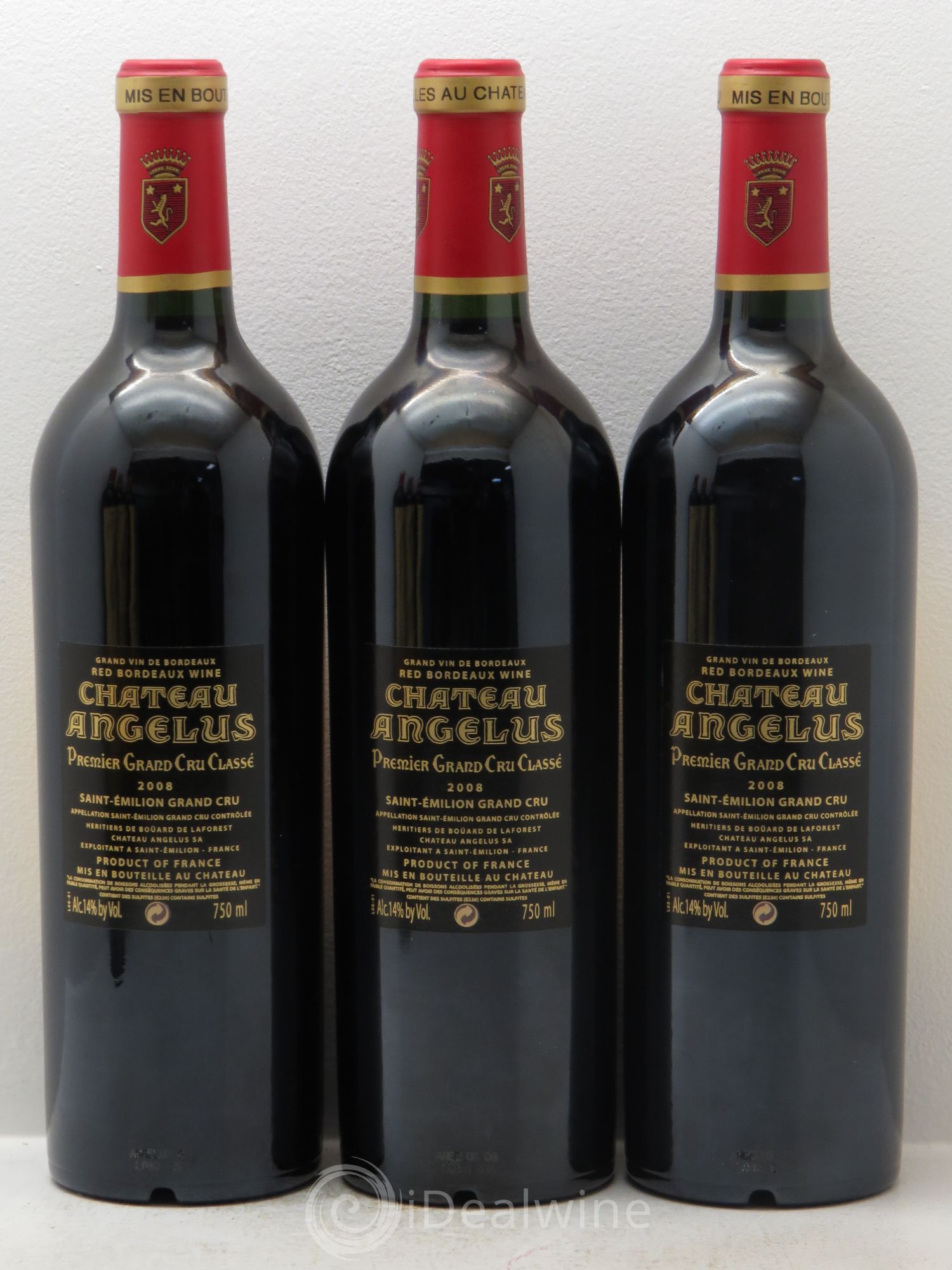 Château Angélus 1er Grand Cru Classé A 2008 - Lot de 6 bouteilles - 2