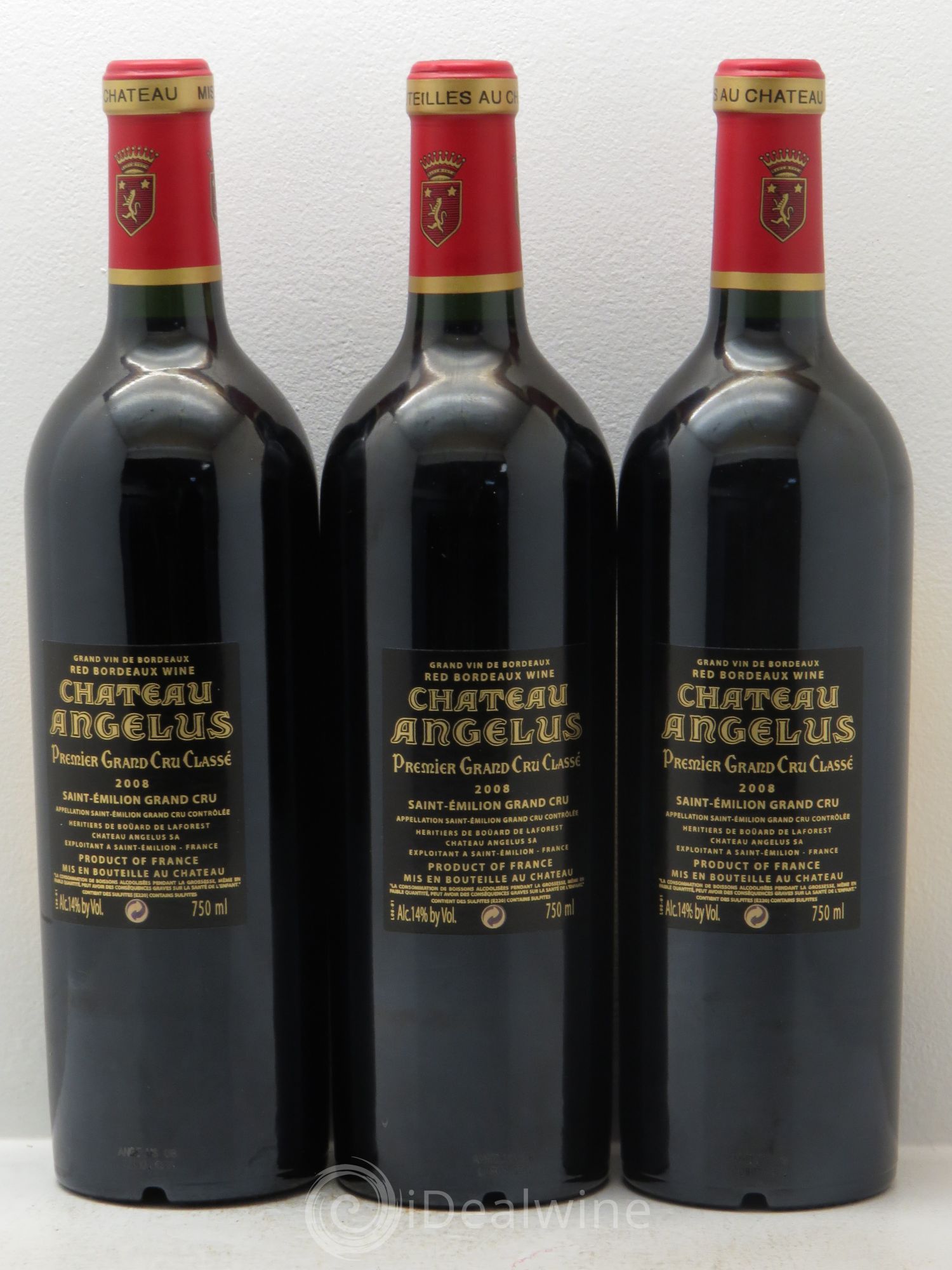 Château Angélus 1er Grand Cru Classé A 2008 - Lot de 6 bouteilles - 4