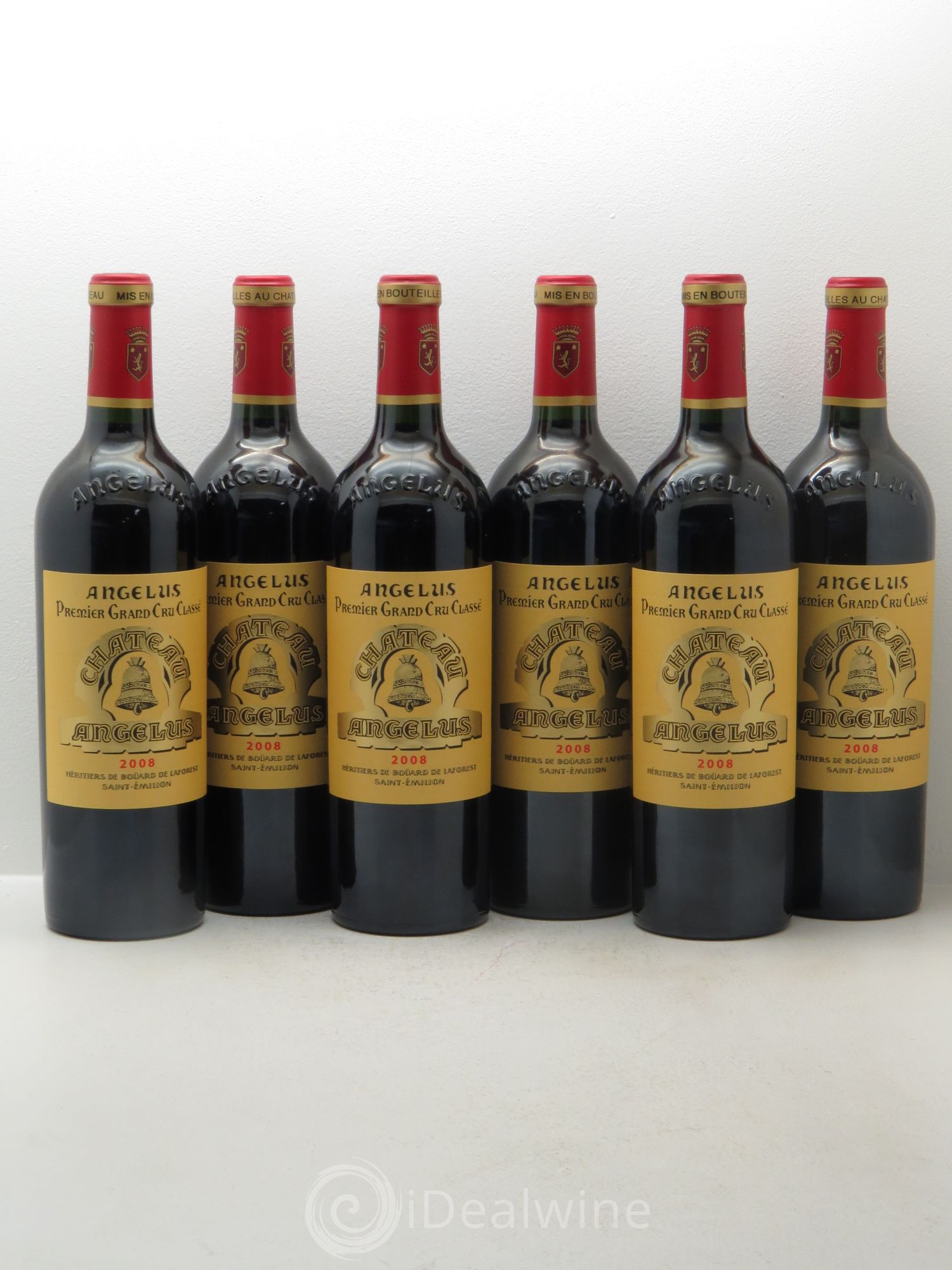 Château Angélus 1er Grand Cru Classé A 2008 - Lot de 6 bouteilles - 0