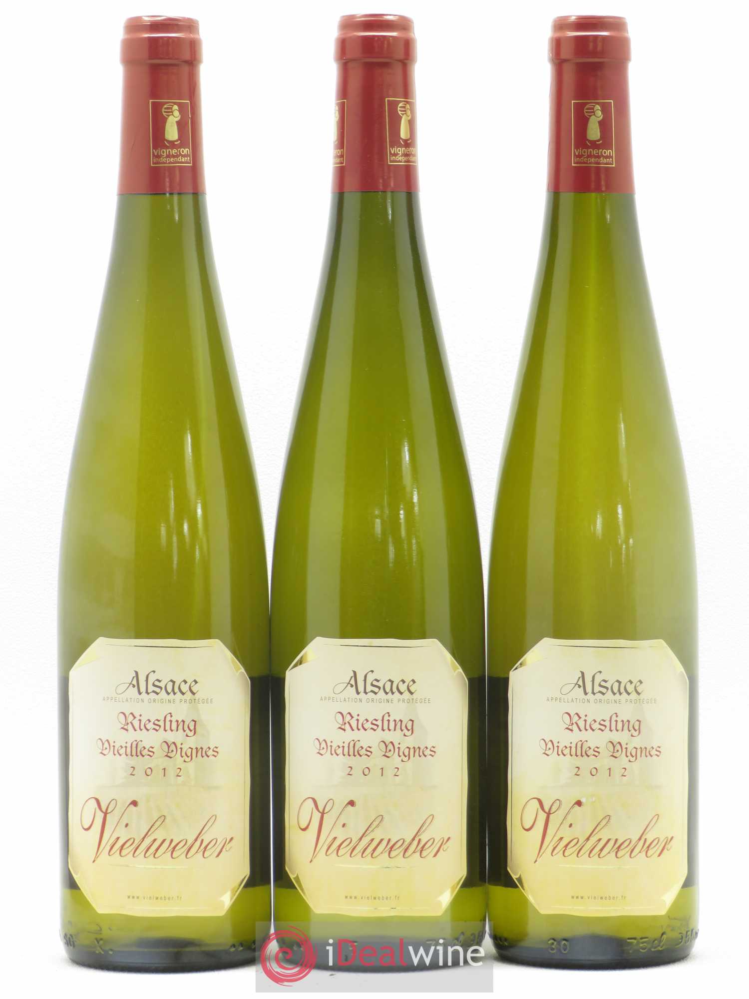 Riesling Vieilles Vignes Domaine Vielweber (sans prix de réserve) 2012 - Lotto di 6 bottiglie - 1
