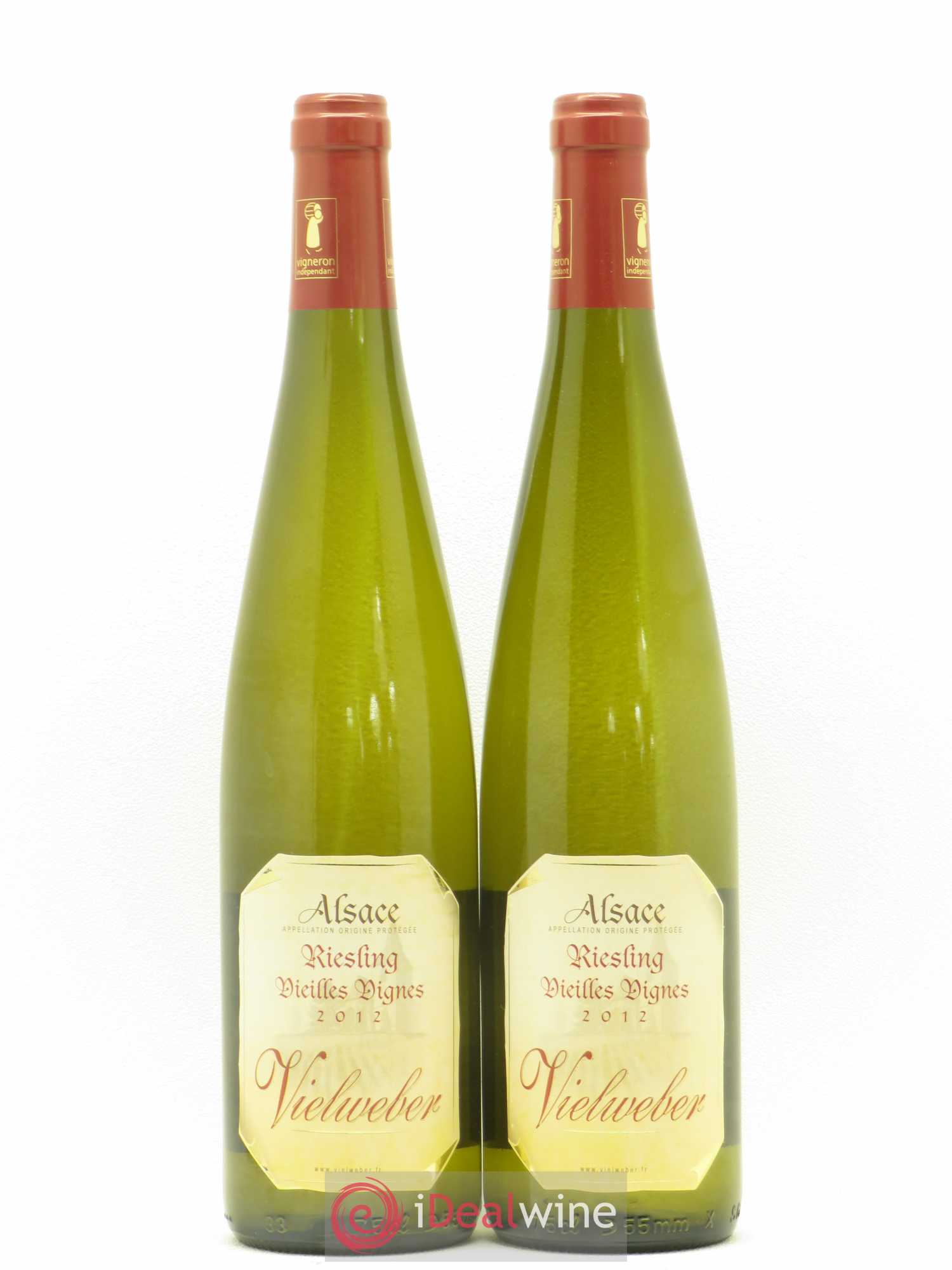 Riesling Vieilles Vignes Domaine Vielweber (sans prix de réserve) 2012 - Posten von 2 Flaschen - 0