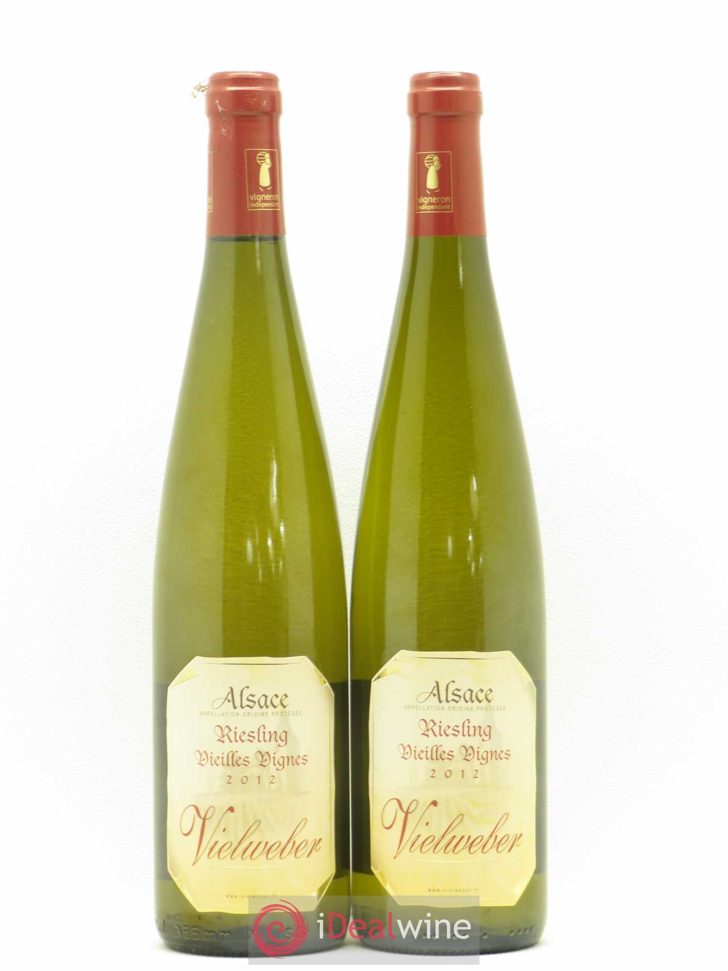 Riesling Vieilles Vignes Domaine Vielweber (sans prix de réserve) 2012 - Posten von 2 Flaschen - 0