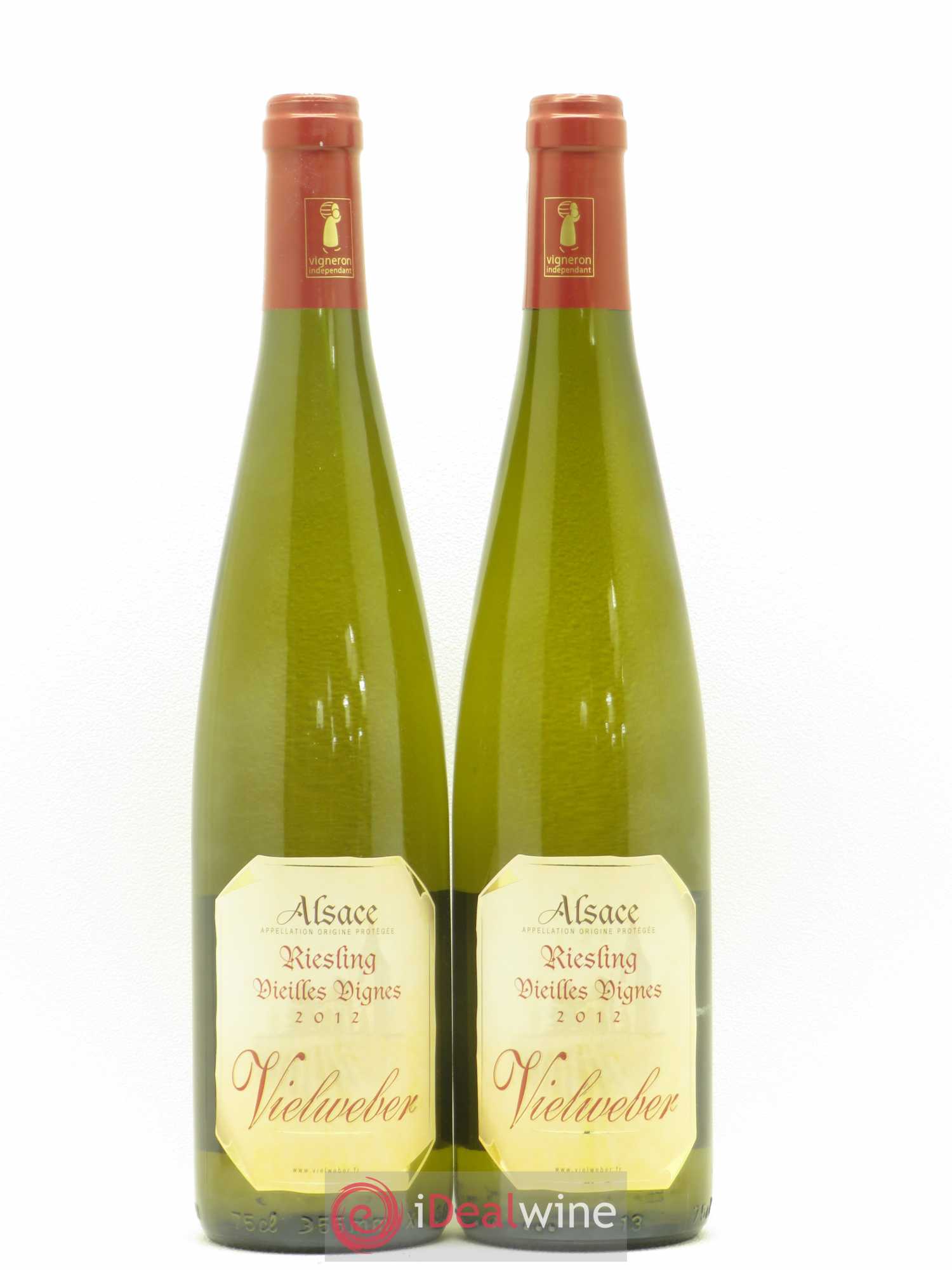 Riesling Vieilles Vignes Domaine Vielweber (sans prix de réserve) 2012 - Posten von 2 Flaschen - 0