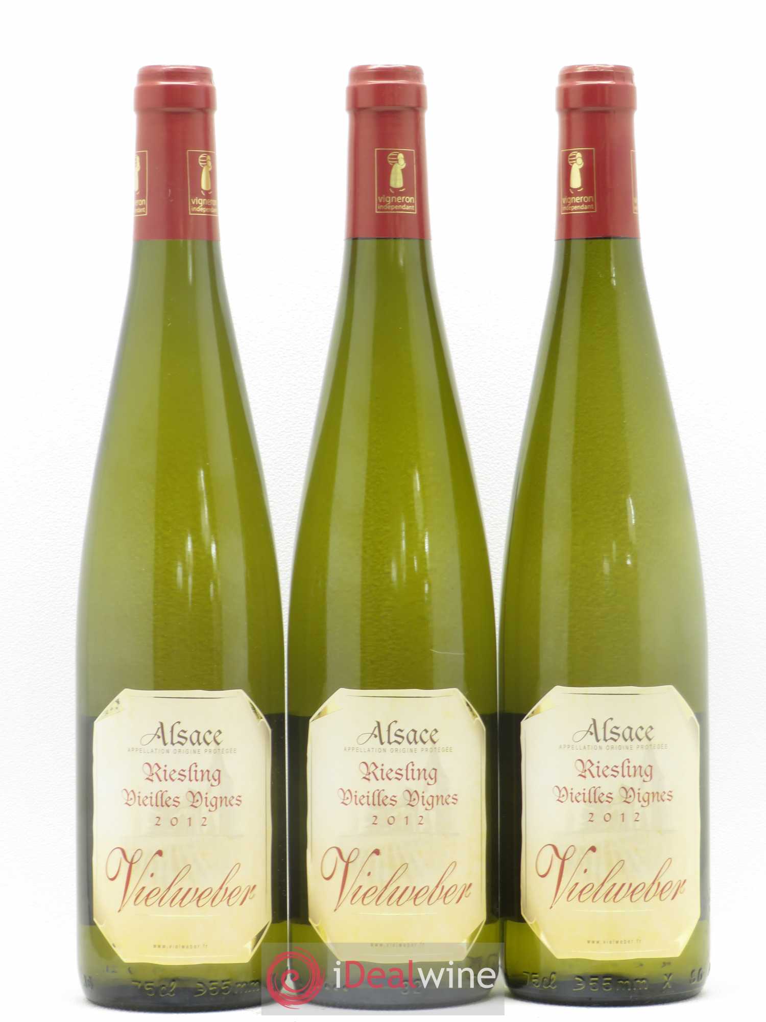 Riesling Vieilles Vignes Domaine Vielweber (sans prix de réserve) 2012 - Posten von 6 Flaschen - 2
