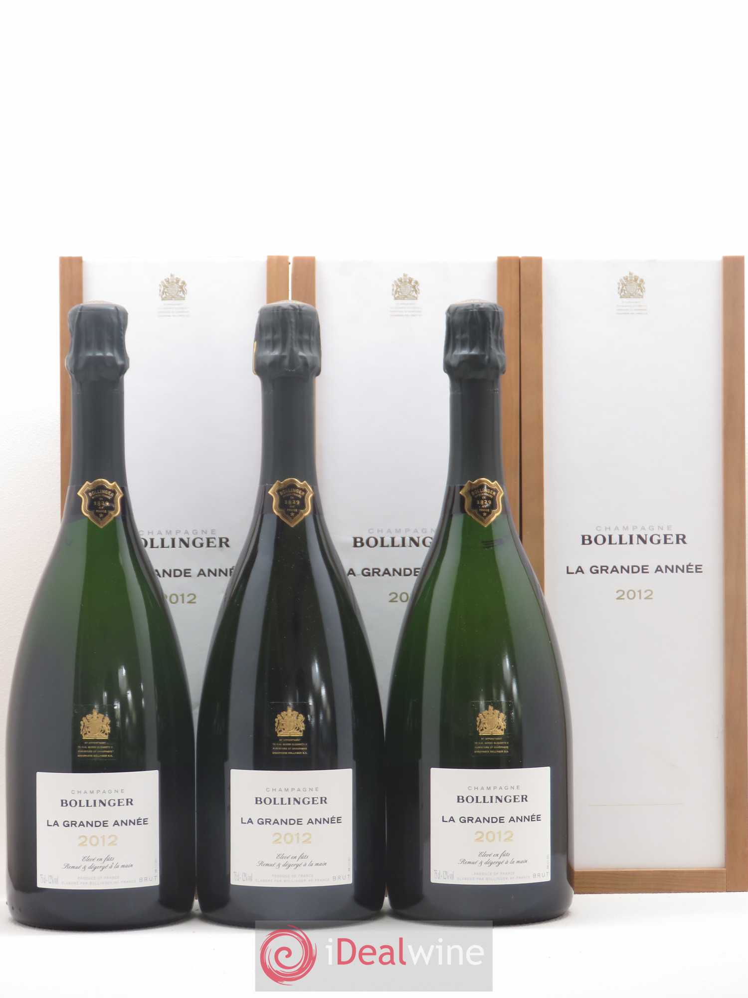 La Grande Année Brut Bollinger 2012 - Lot de 3 bouteilles - 0