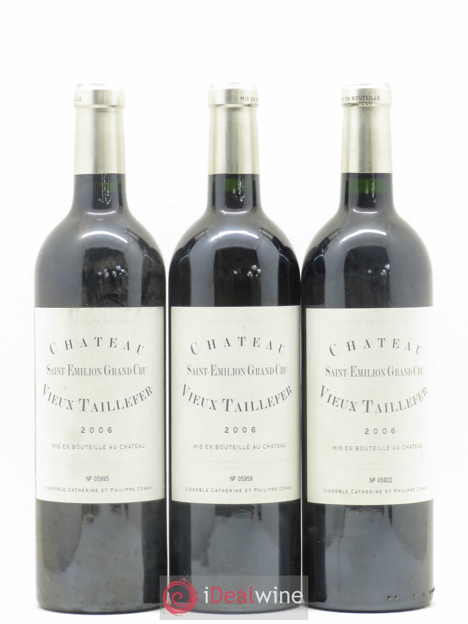 Saint-Émilion Grand Cru Château Vieux Taillefer 2006 - Lot de 6 bouteilles - 1