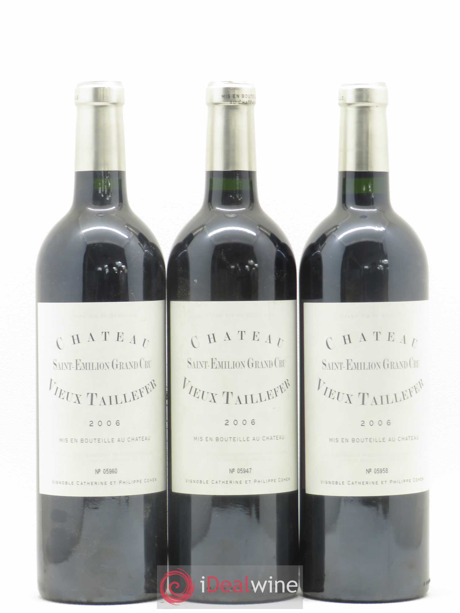 Saint-Émilion Grand Cru Château Vieux Taillefer 2006 - Lot de 6 bouteilles - 2