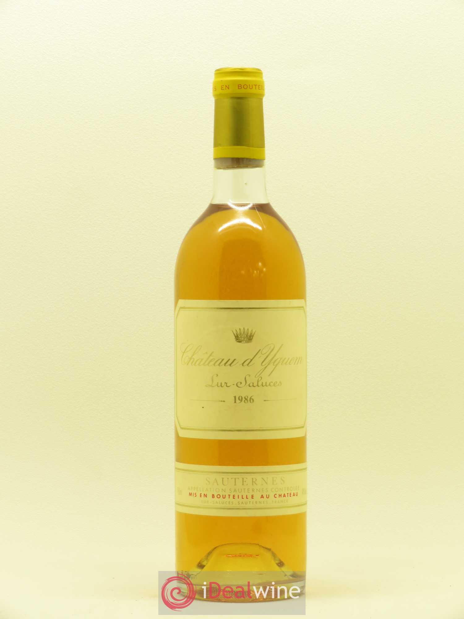 Château d' Yquem 1er Cru Classé Supérieur 1986 - Lotto di 1 bottiglia - 0